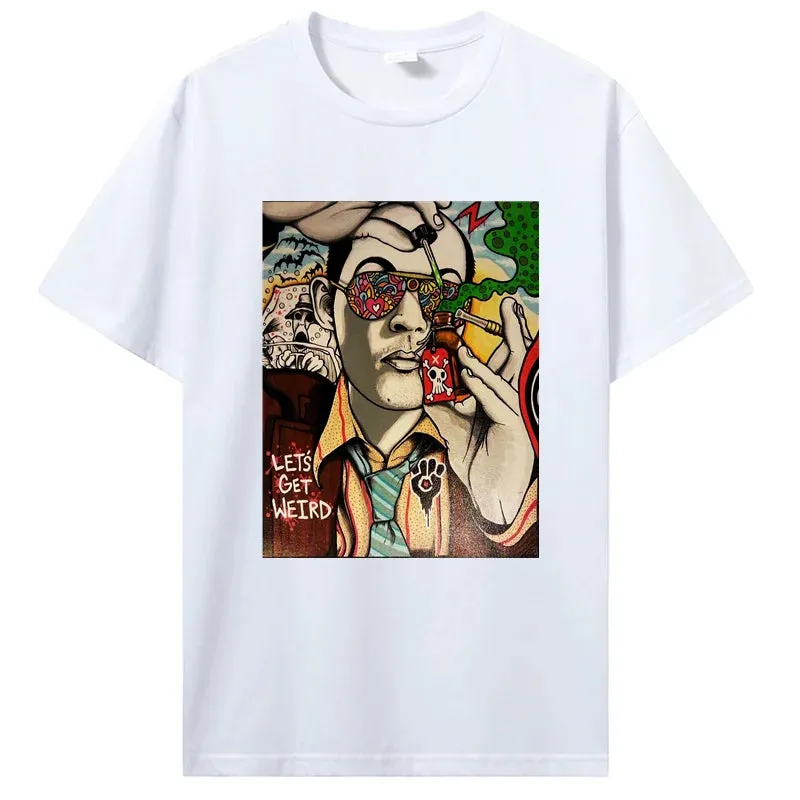 Fear and Loathing Graphic T-Shirt – Psychedelic Las Vegas Inspired Cotton Tee for Daily XTC, DMT, and GBL Adventures
