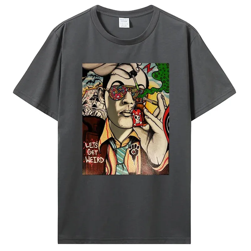 Fear and Loathing Graphic T-Shirt – Psychedelic Las Vegas Inspired Cotton Tee for Daily XTC, DMT, and GBL Adventures