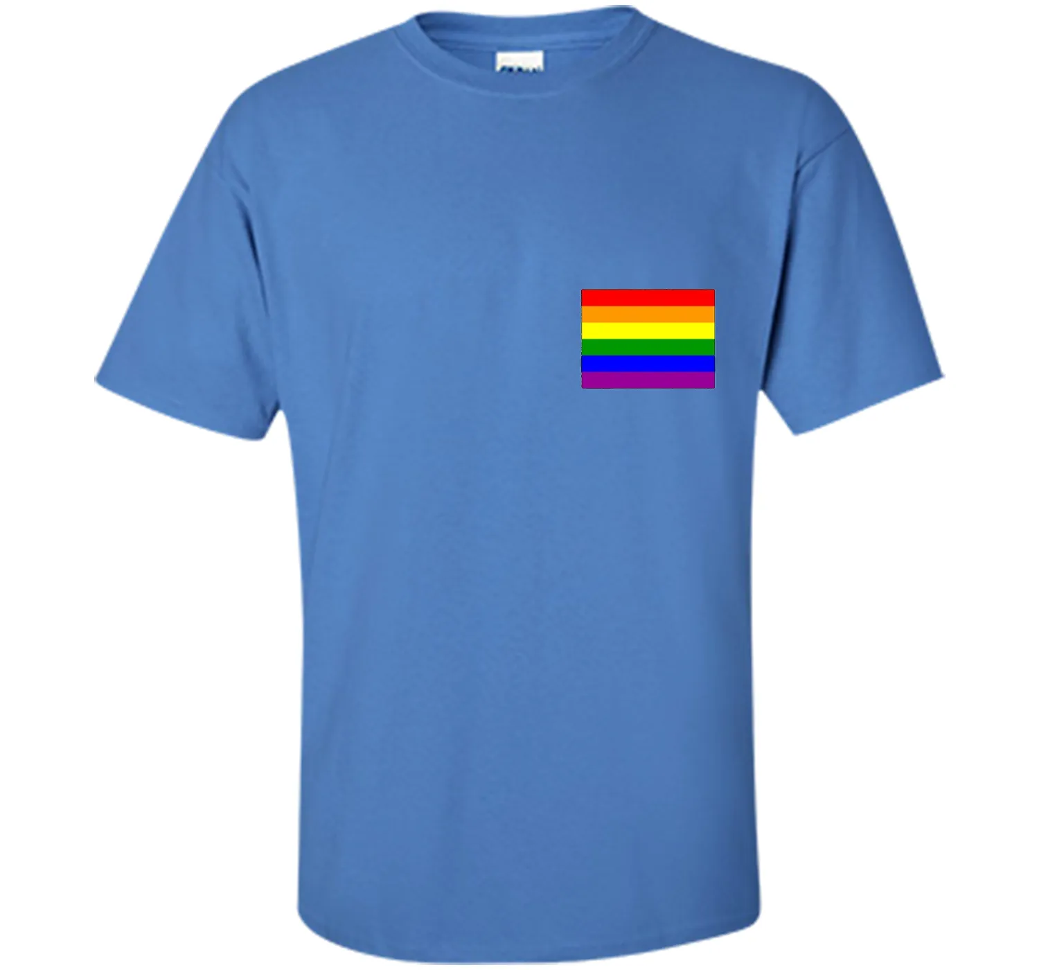 Gay Pride Flag Pocket Tee T-Shirt
