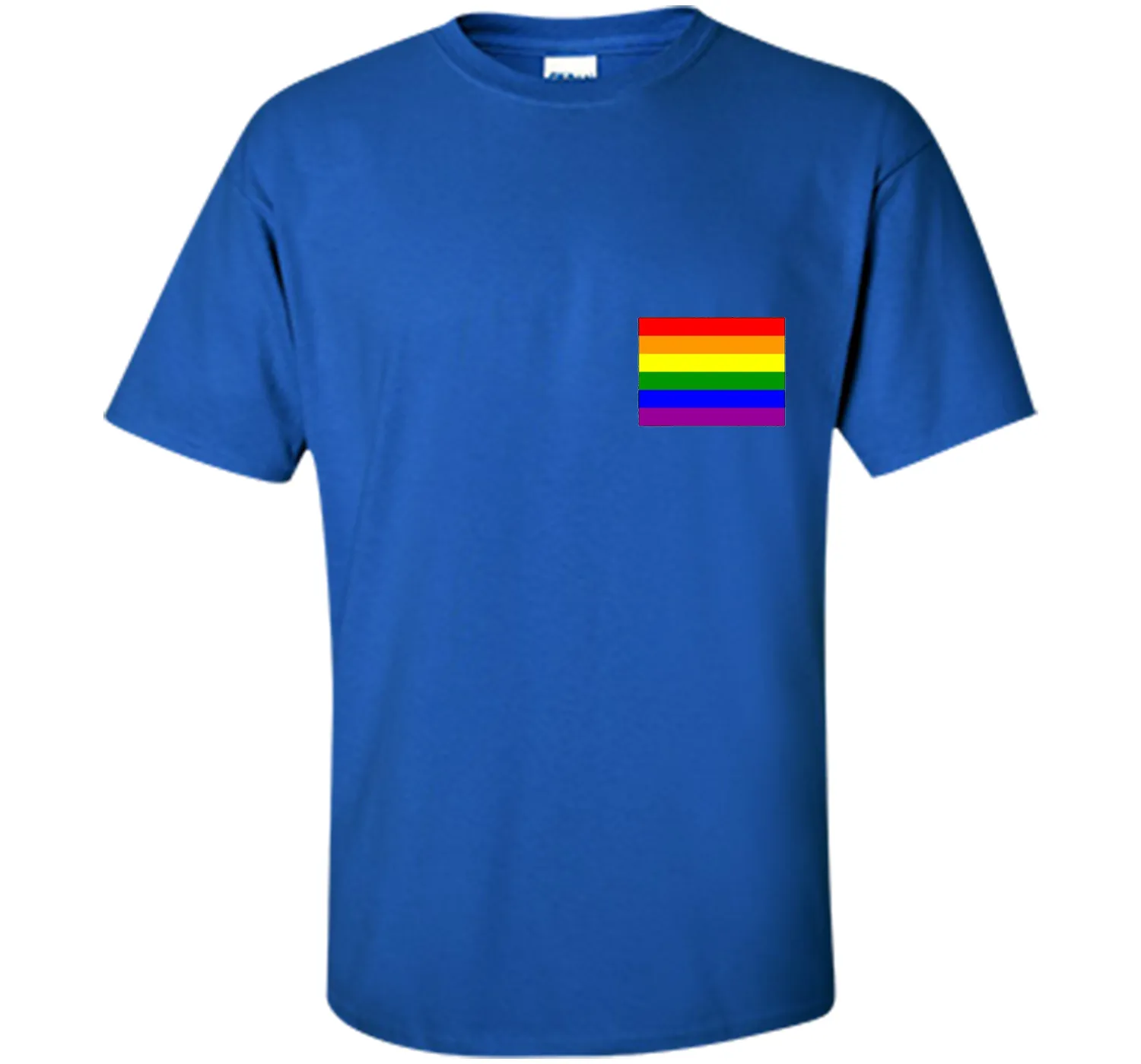 Gay Pride Flag Pocket Tee T-Shirt