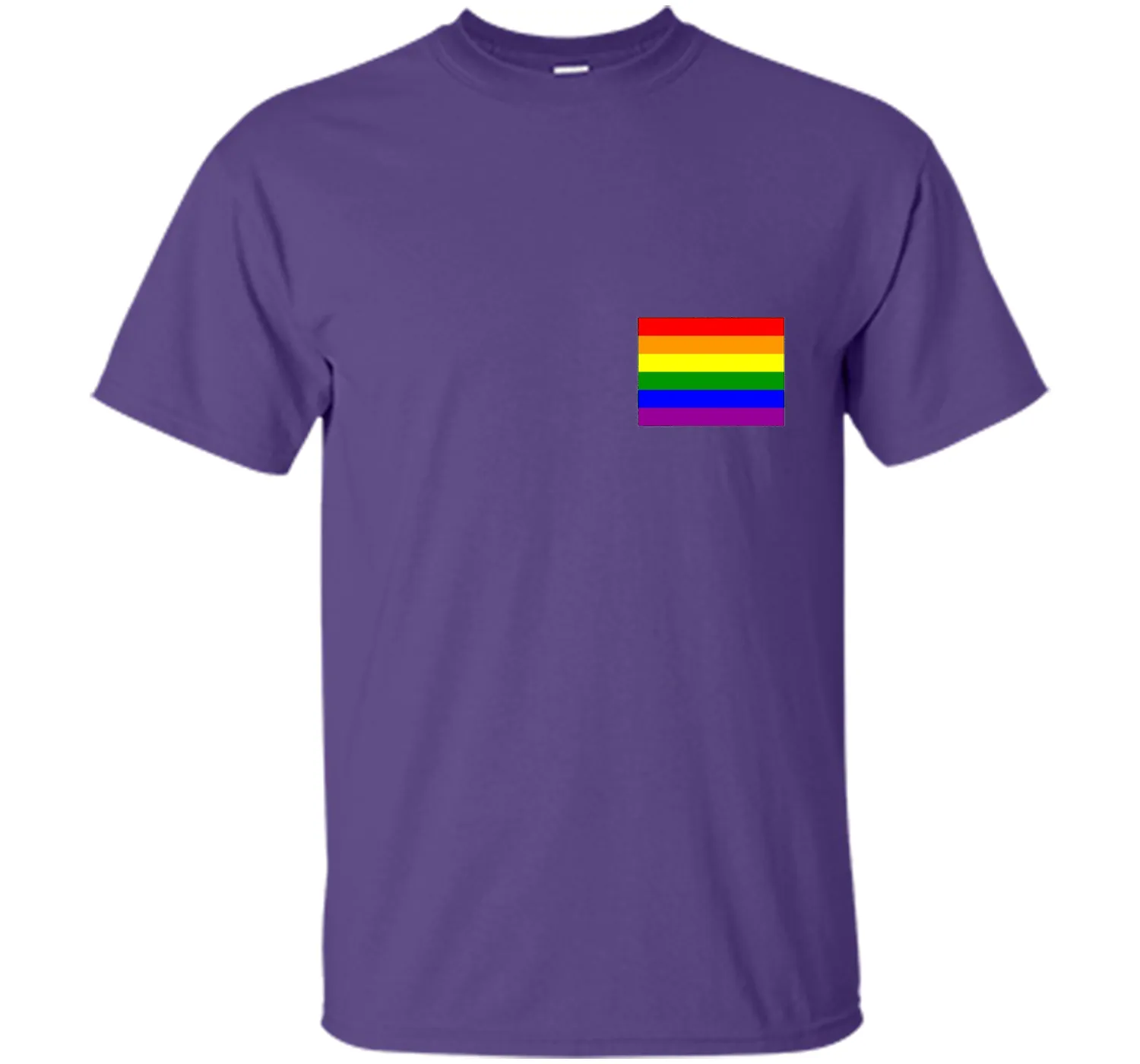 Gay Pride Flag Pocket Tee T-Shirt