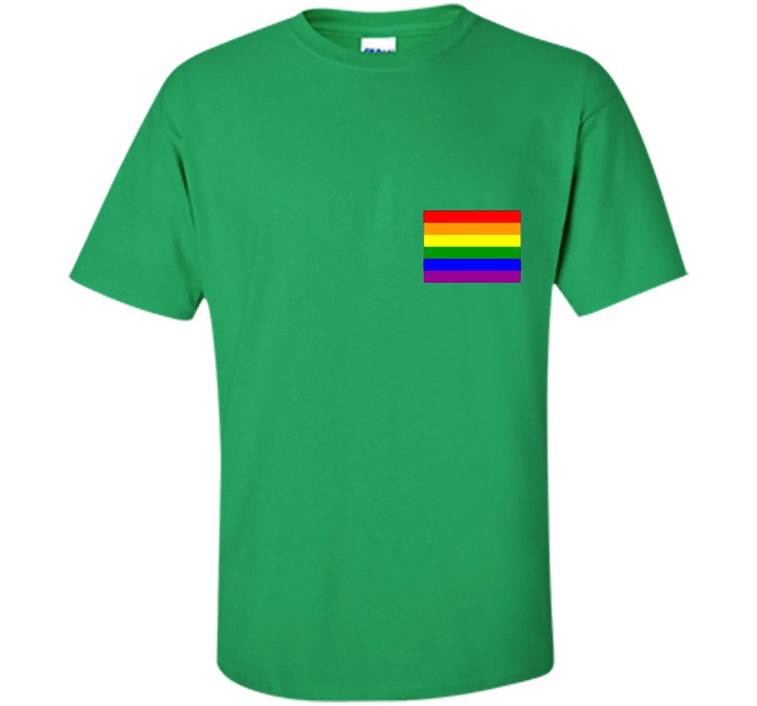 Gay Pride Flag Pocket Tee T-Shirt
