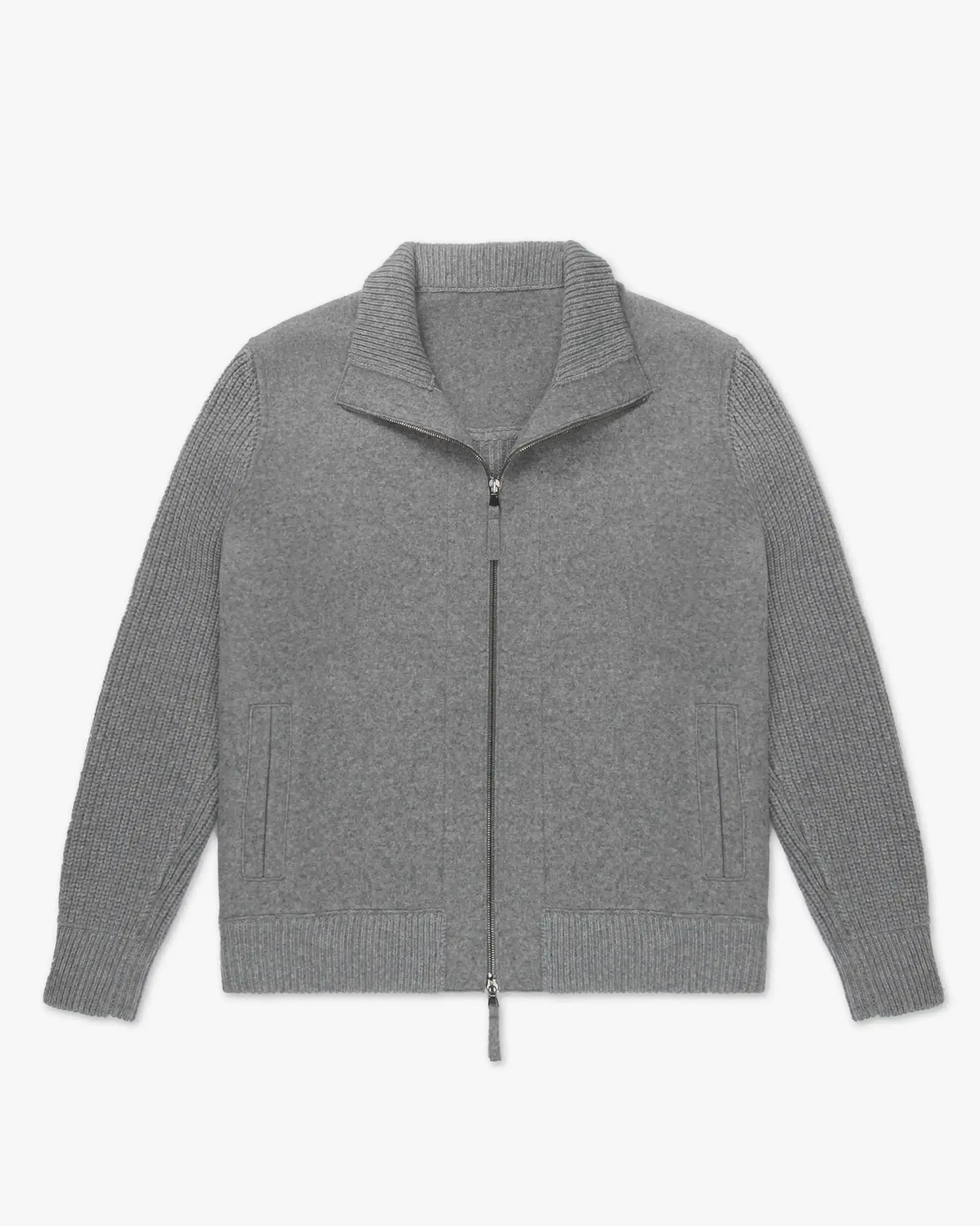 Gefilzter Reißverschluss-Cardigan von Lunaria