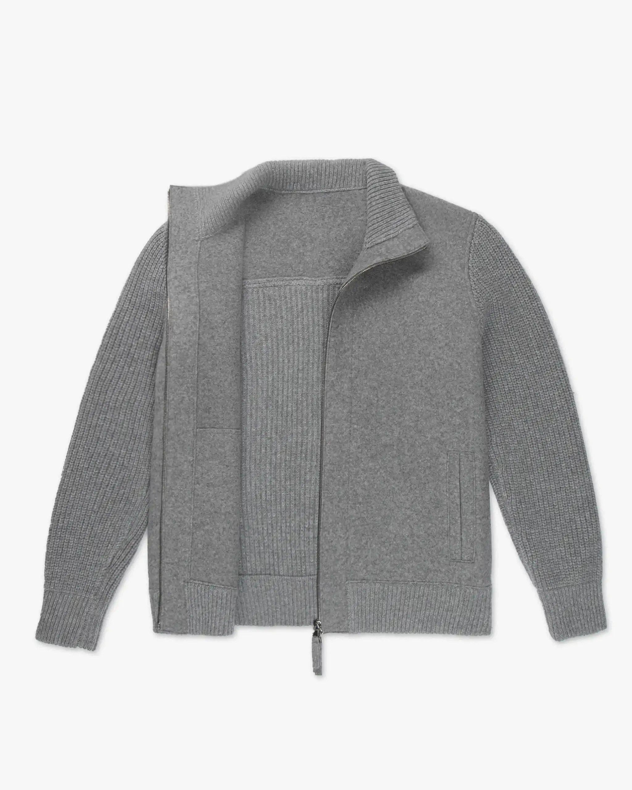 Gefilzter Reißverschluss-Cardigan von Lunaria