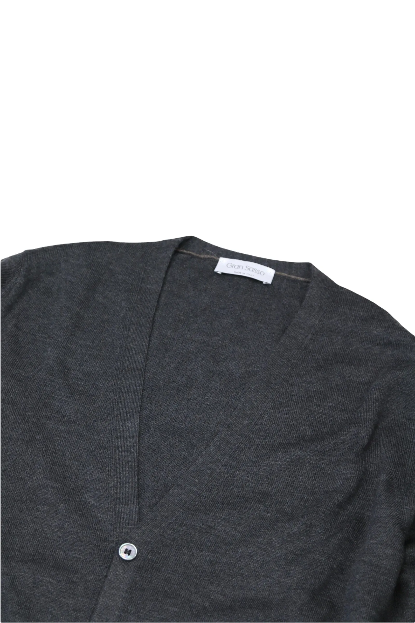 Gran Sasso - Grey Virgin Wool Cardigan 50
