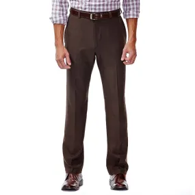 Haggar Mens Classic fit Dress Pants 36 / 31 Chocolate Brown
