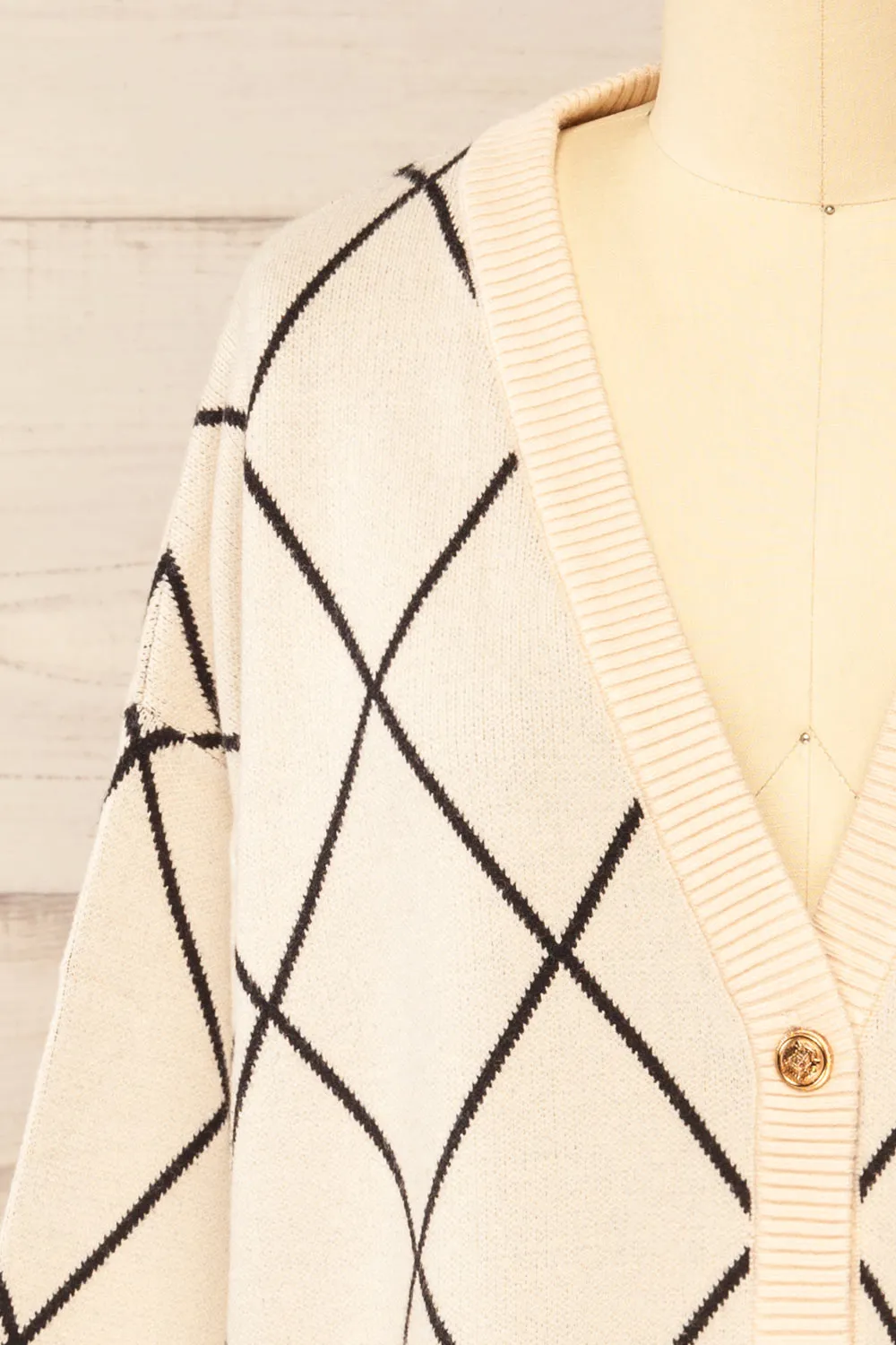 Helmsdale | Diamond Pattern Cardigan