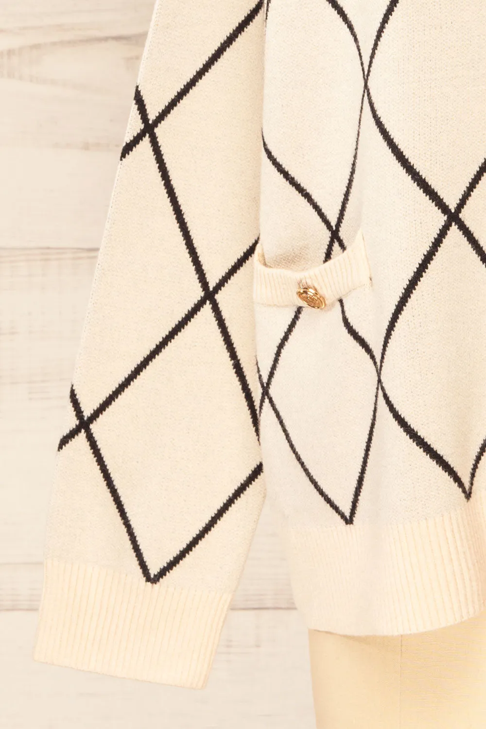 Helmsdale | Diamond Pattern Cardigan