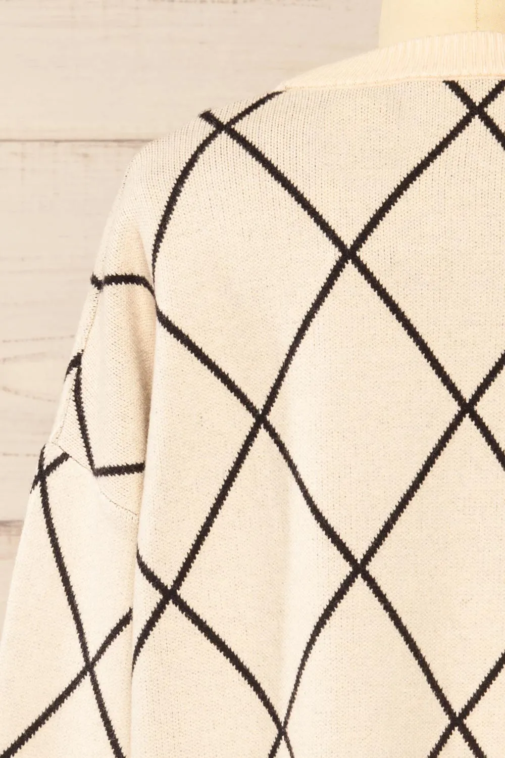 Helmsdale | Diamond Pattern Cardigan