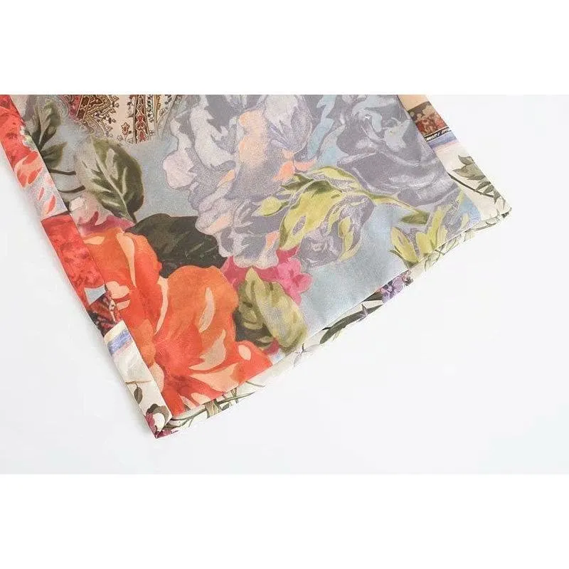 HIGH WAIST PATCHWORK BAGGY PANTS