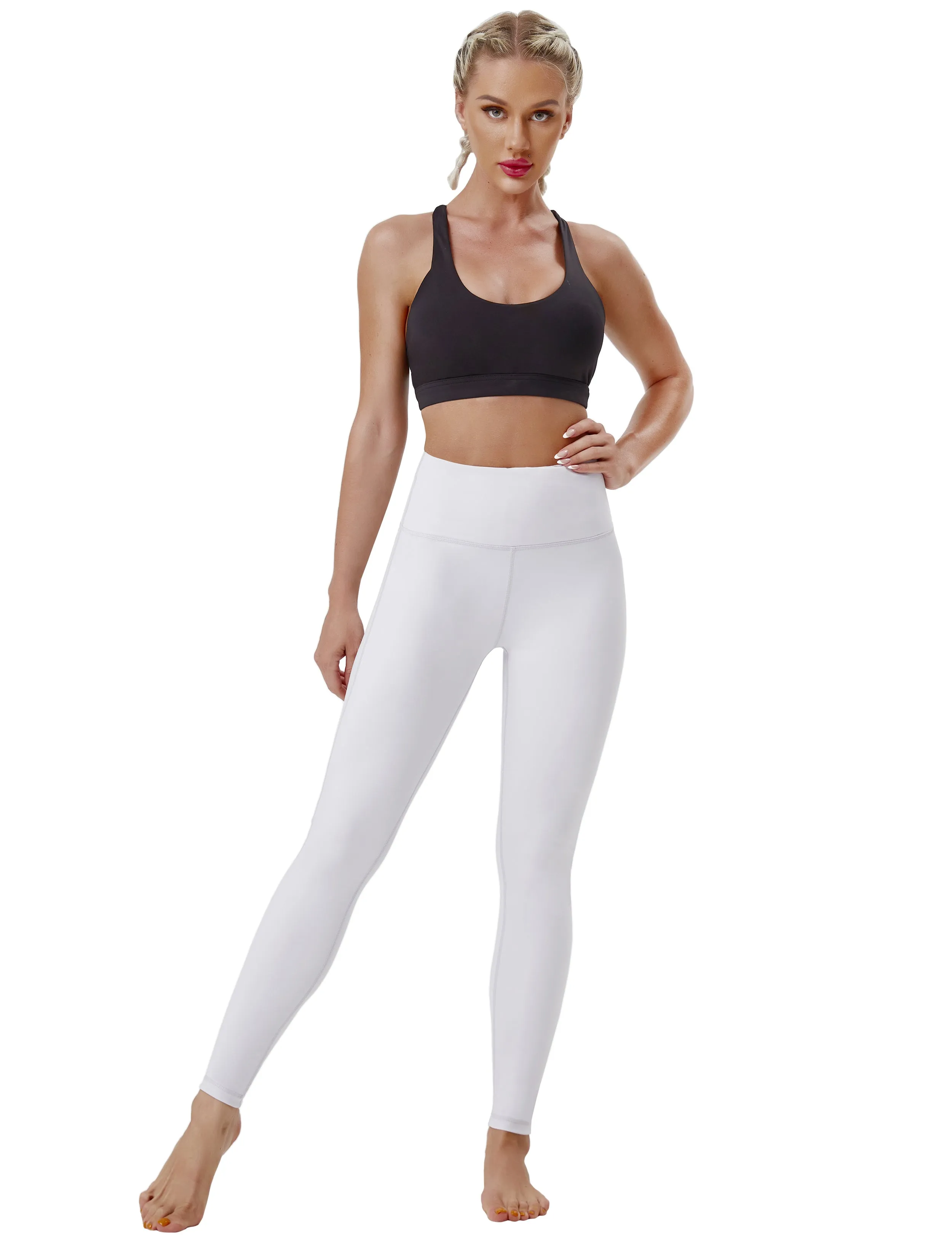 High Waist Side Line Golf Pants lightgray_Golf