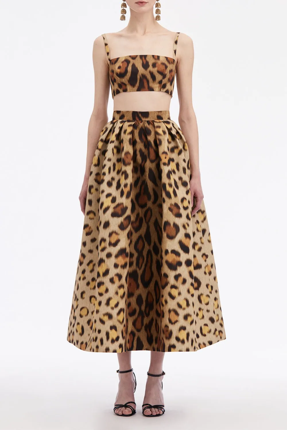 Jaguar Pleated Full Skirt