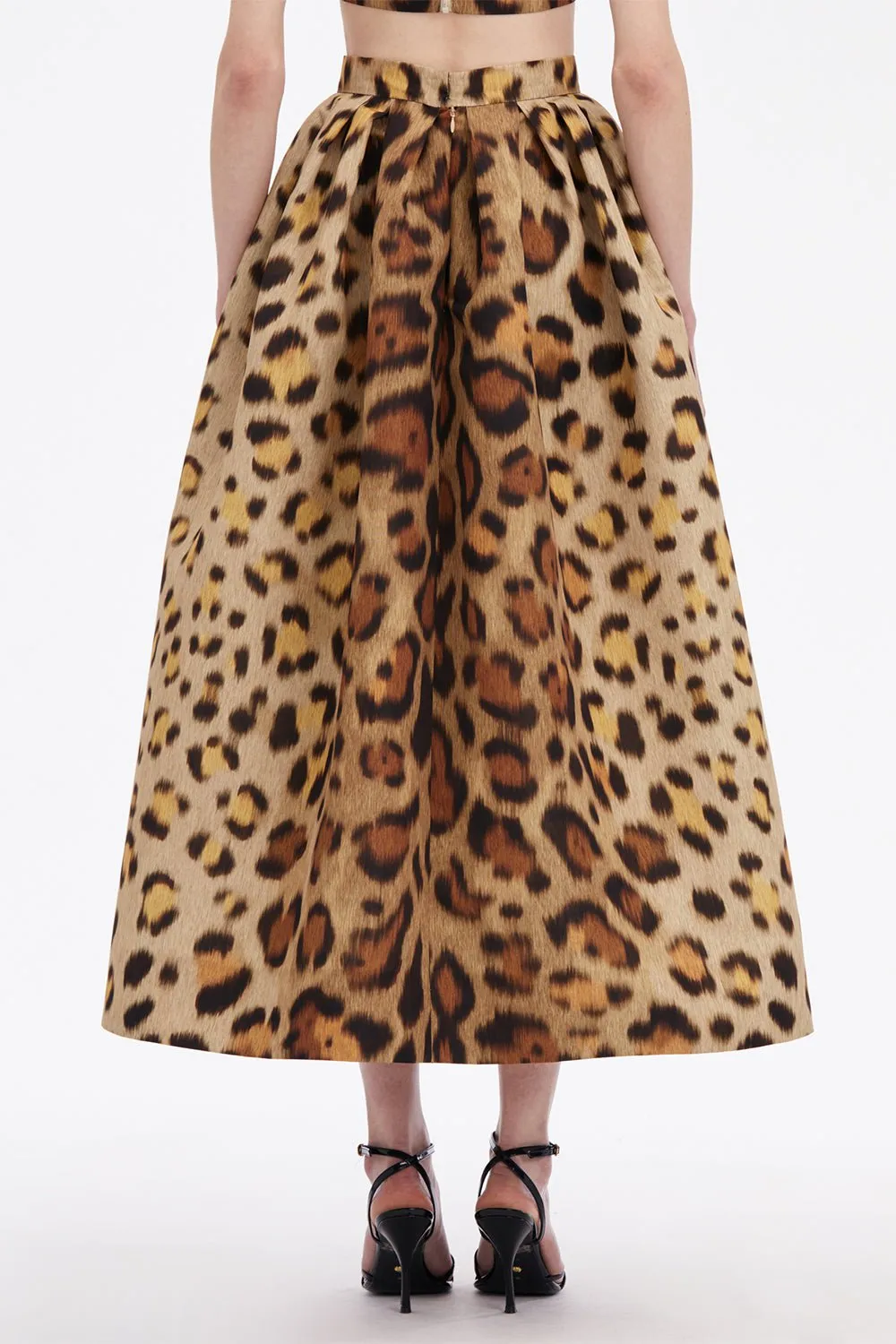 Jaguar Pleated Full Skirt