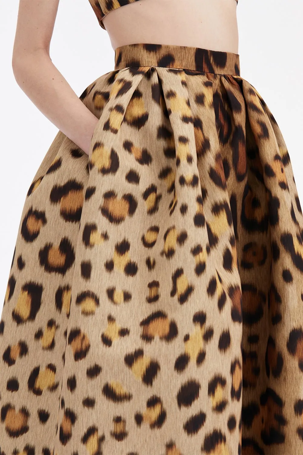 Jaguar Pleated Full Skirt