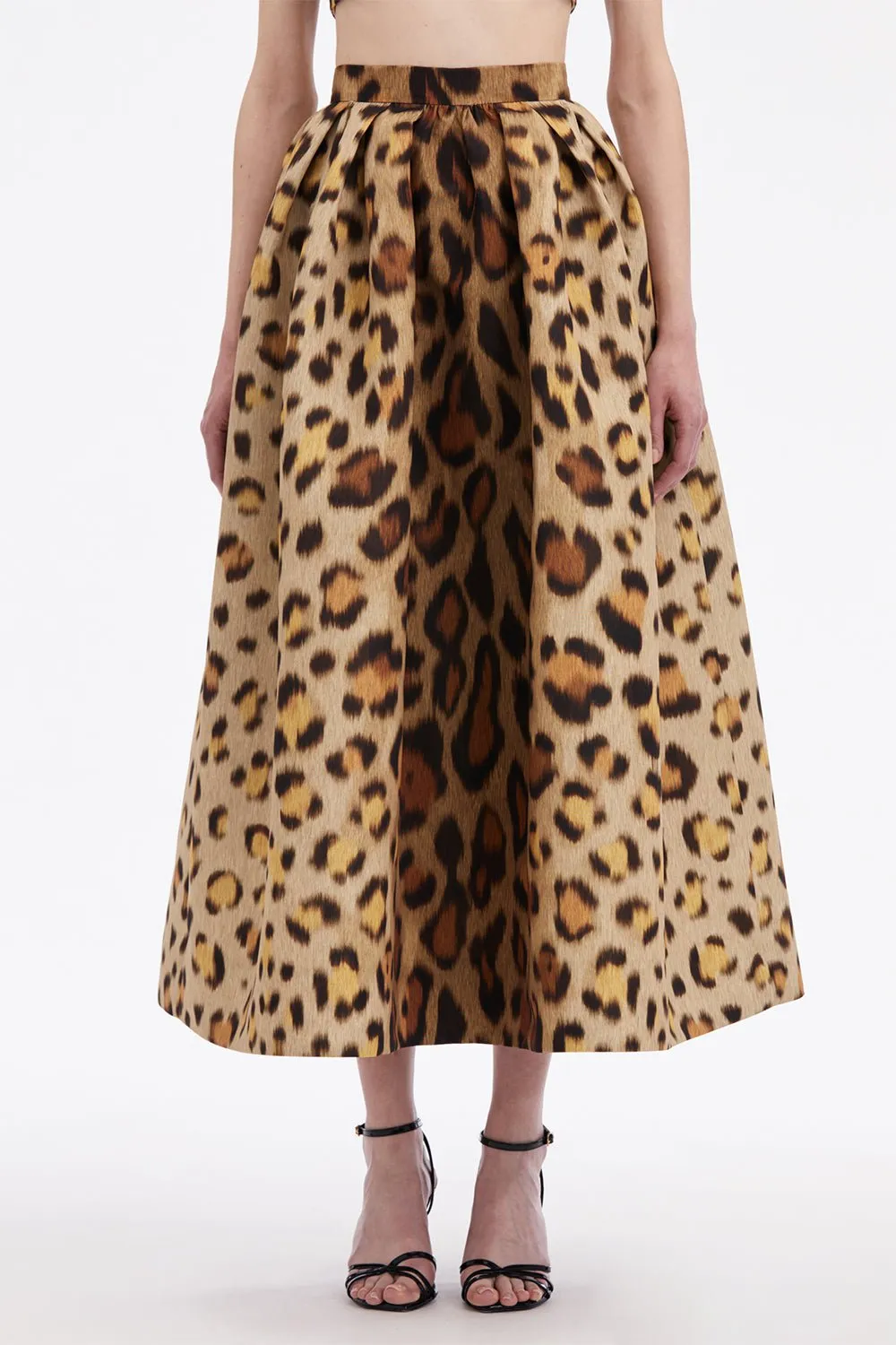 Jaguar Pleated Full Skirt