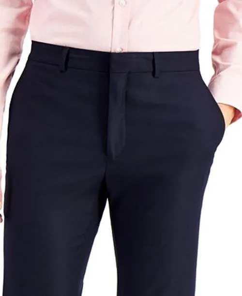 Kenneth Cole Reaction Mens Slim fit Dress Pants 32 / 32 Blue Solid