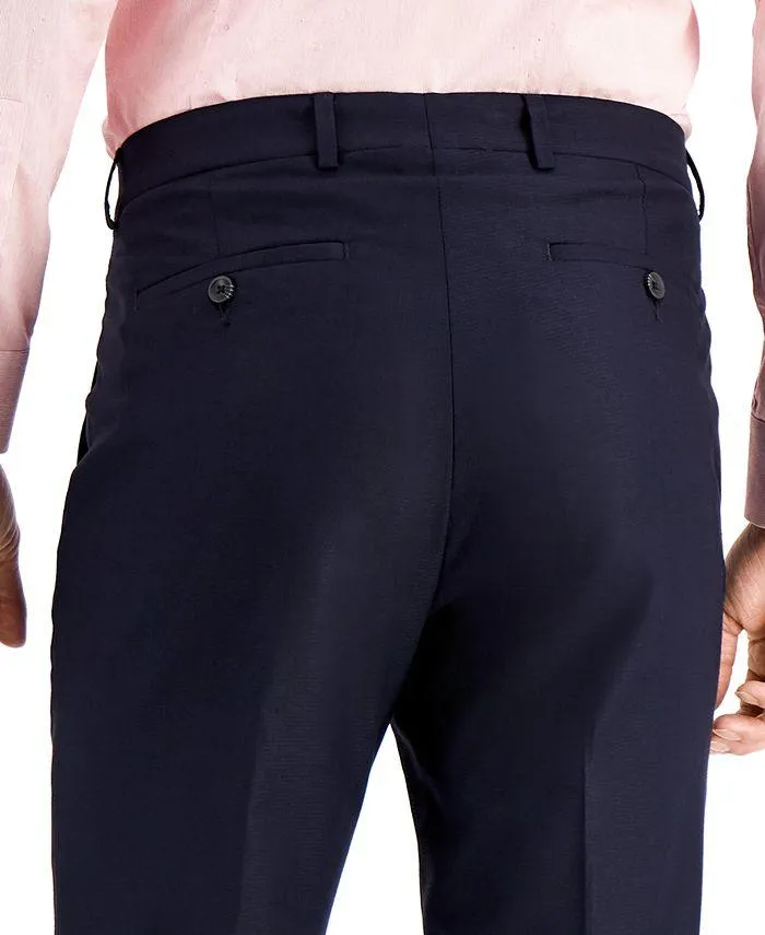 Kenneth Cole Reaction Mens Slim fit Dress Pants 32 / 32 Blue Solid