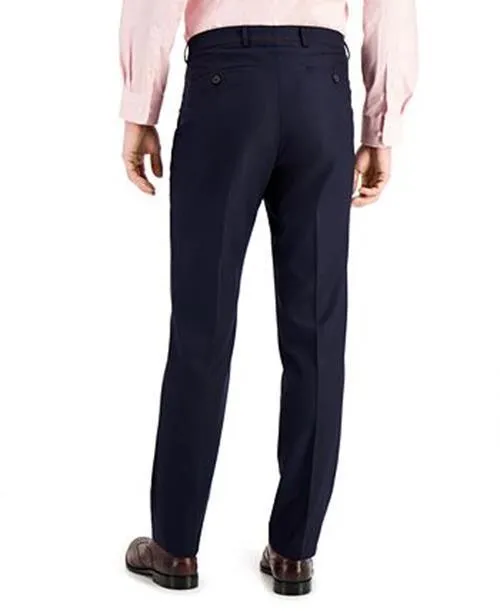 Kenneth Cole Reaction Mens Slim fit Dress Pants 32 / 32 Blue Solid
