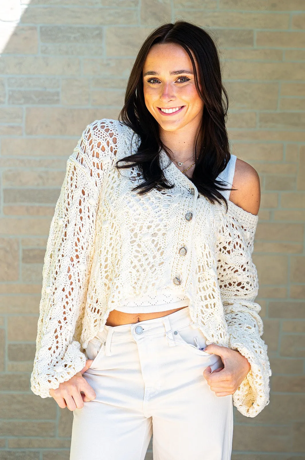Kiwi Babe Cardigan Ivory