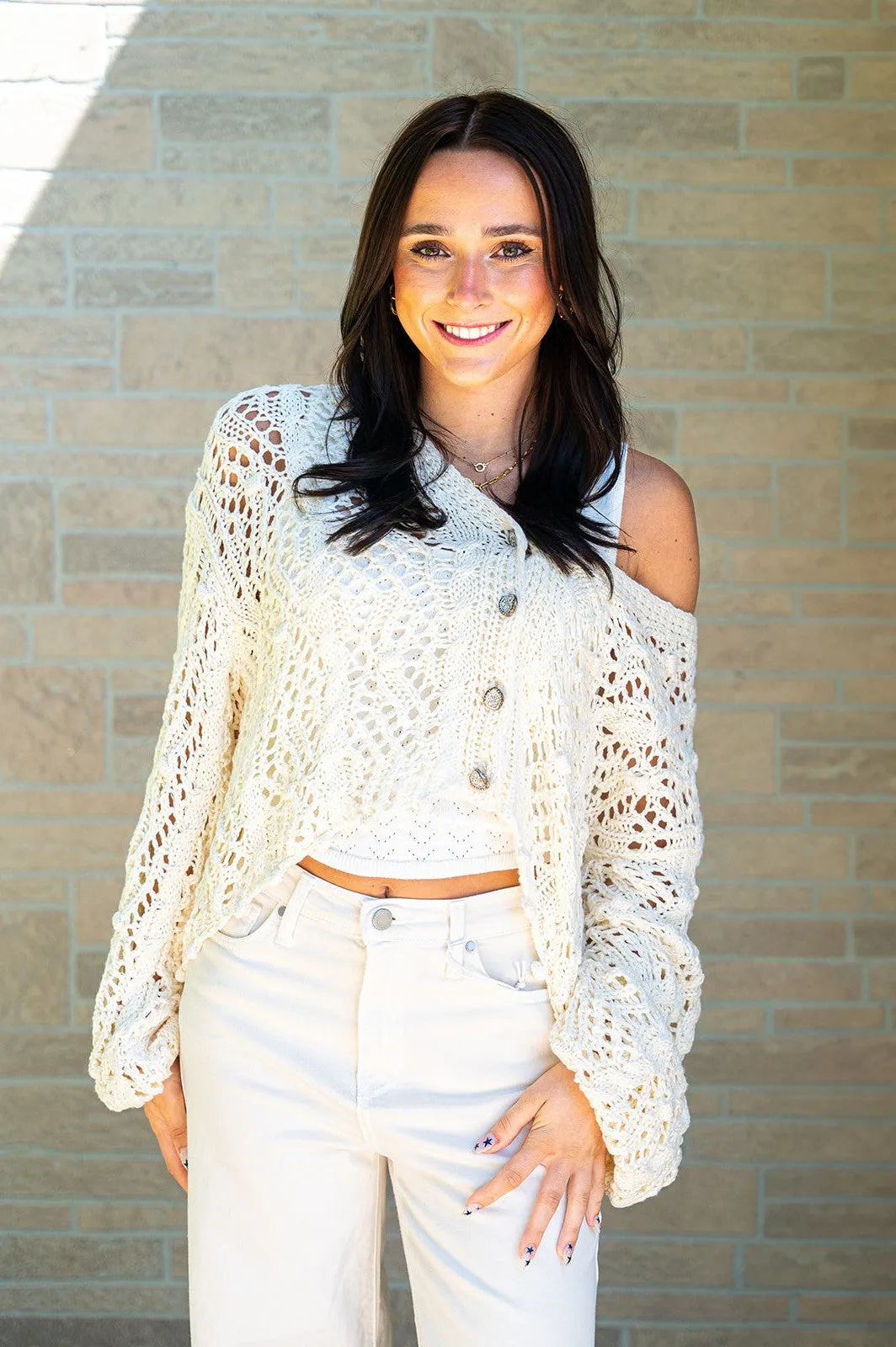 Kiwi Babe Cardigan Ivory