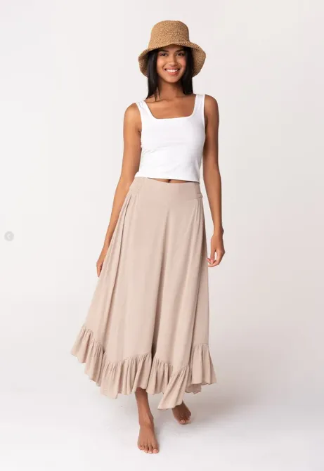 Lainey Ruffle Maxi Skirt