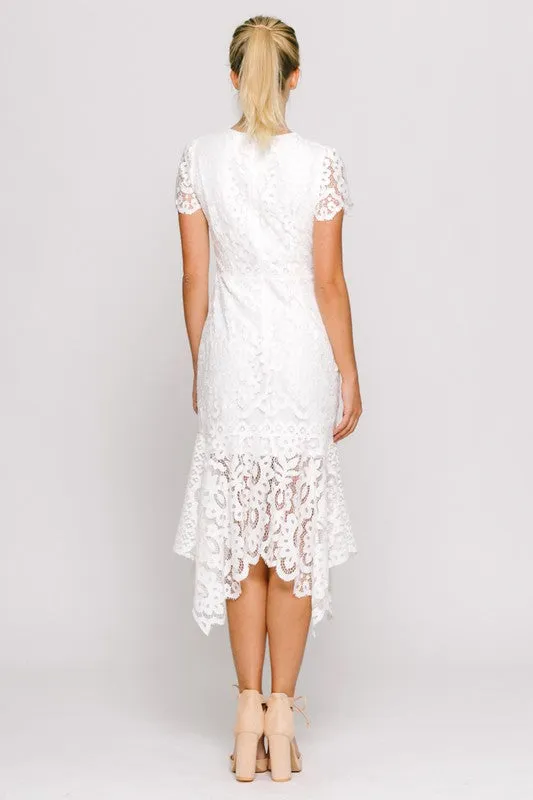 Layla's White Lace Dress