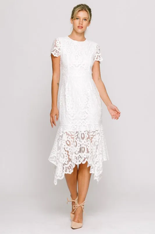 Layla's White Lace Dress
