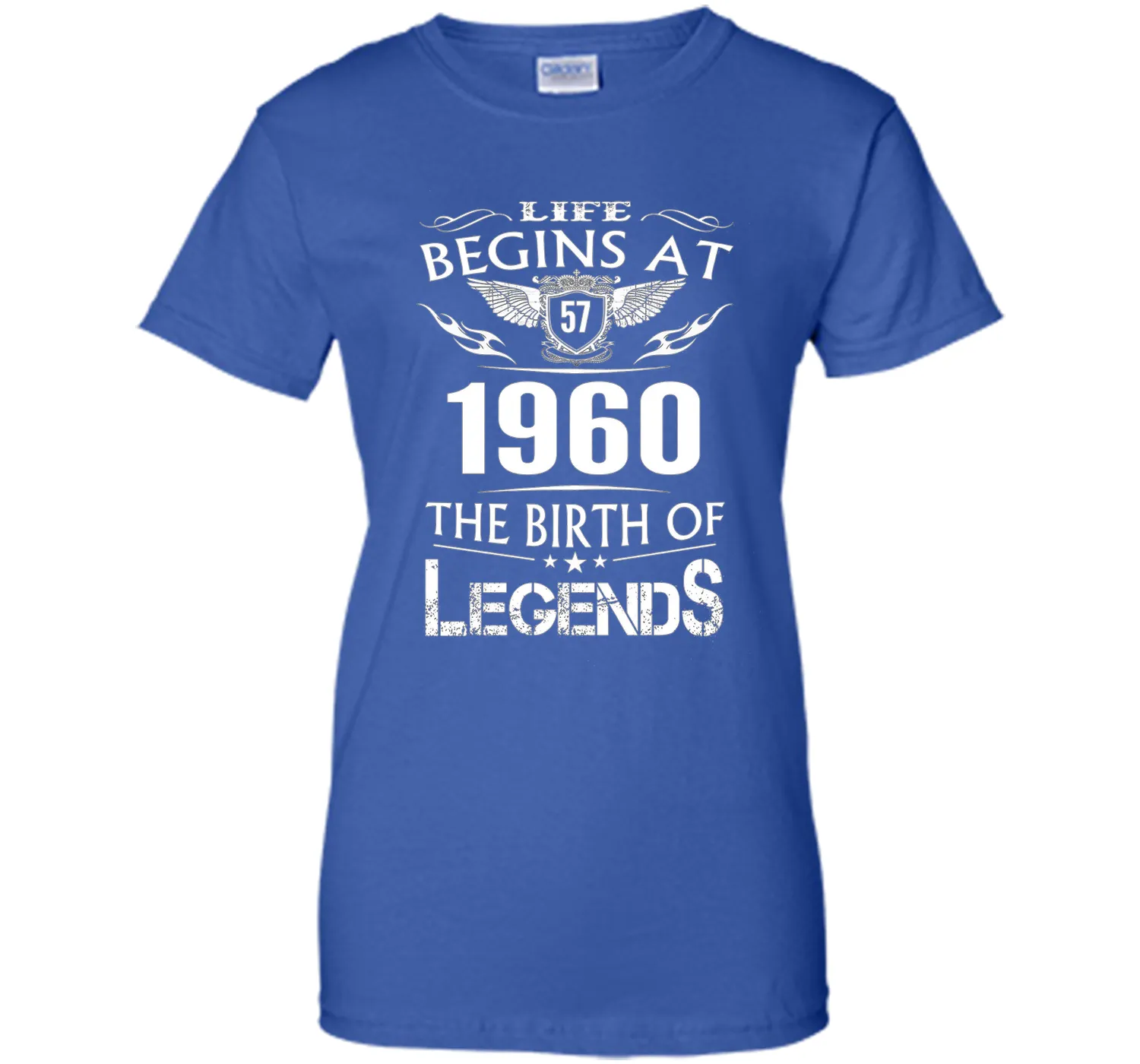 Life Begins At 57 1960 The Birth Of Legends T-Shirt cool shirt