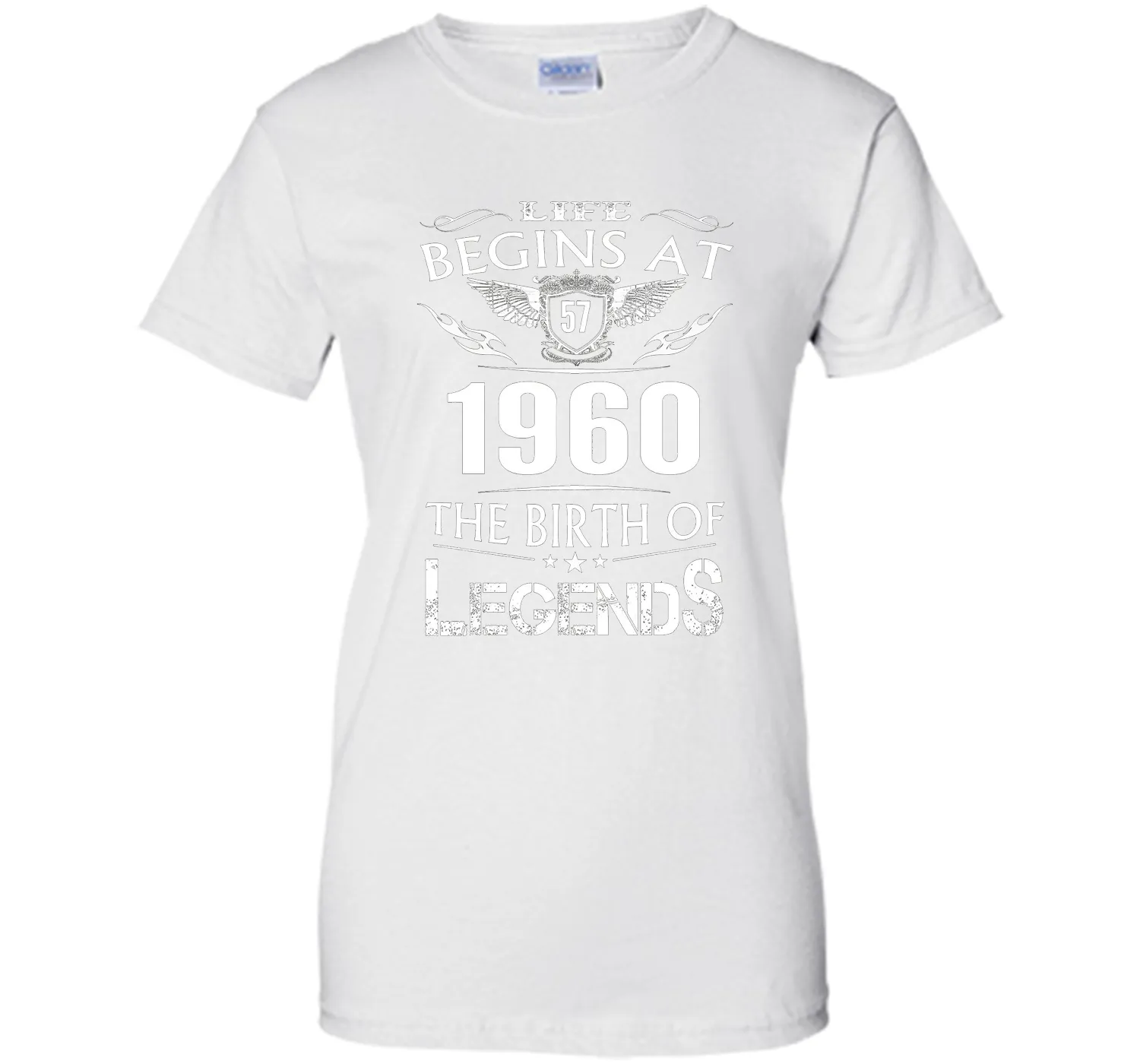 Life Begins At 57 1960 The Birth Of Legends T-Shirt cool shirt