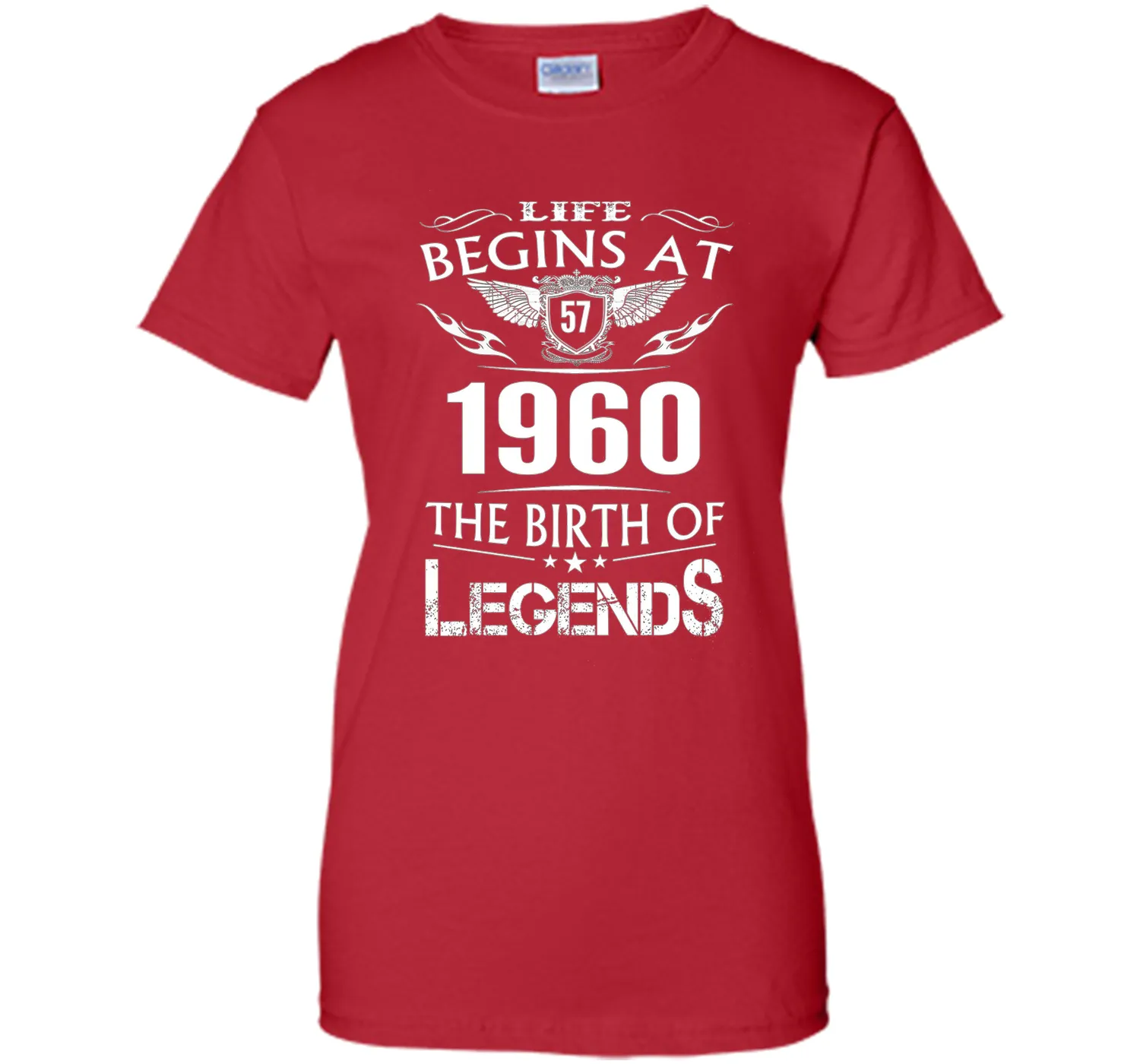 Life Begins At 57 1960 The Birth Of Legends T-Shirt cool shirt