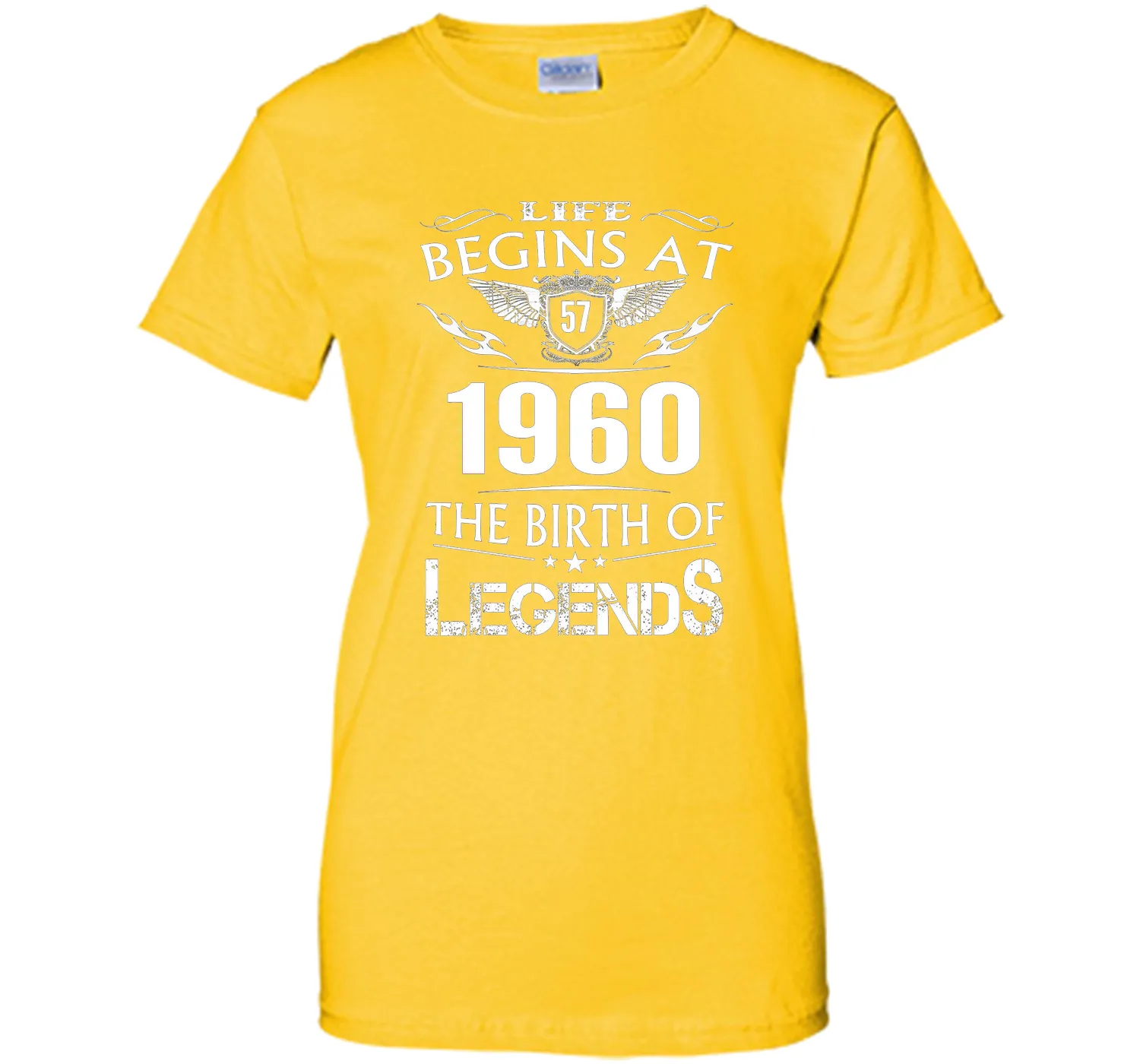 Life Begins At 57 1960 The Birth Of Legends T-Shirt cool shirt
