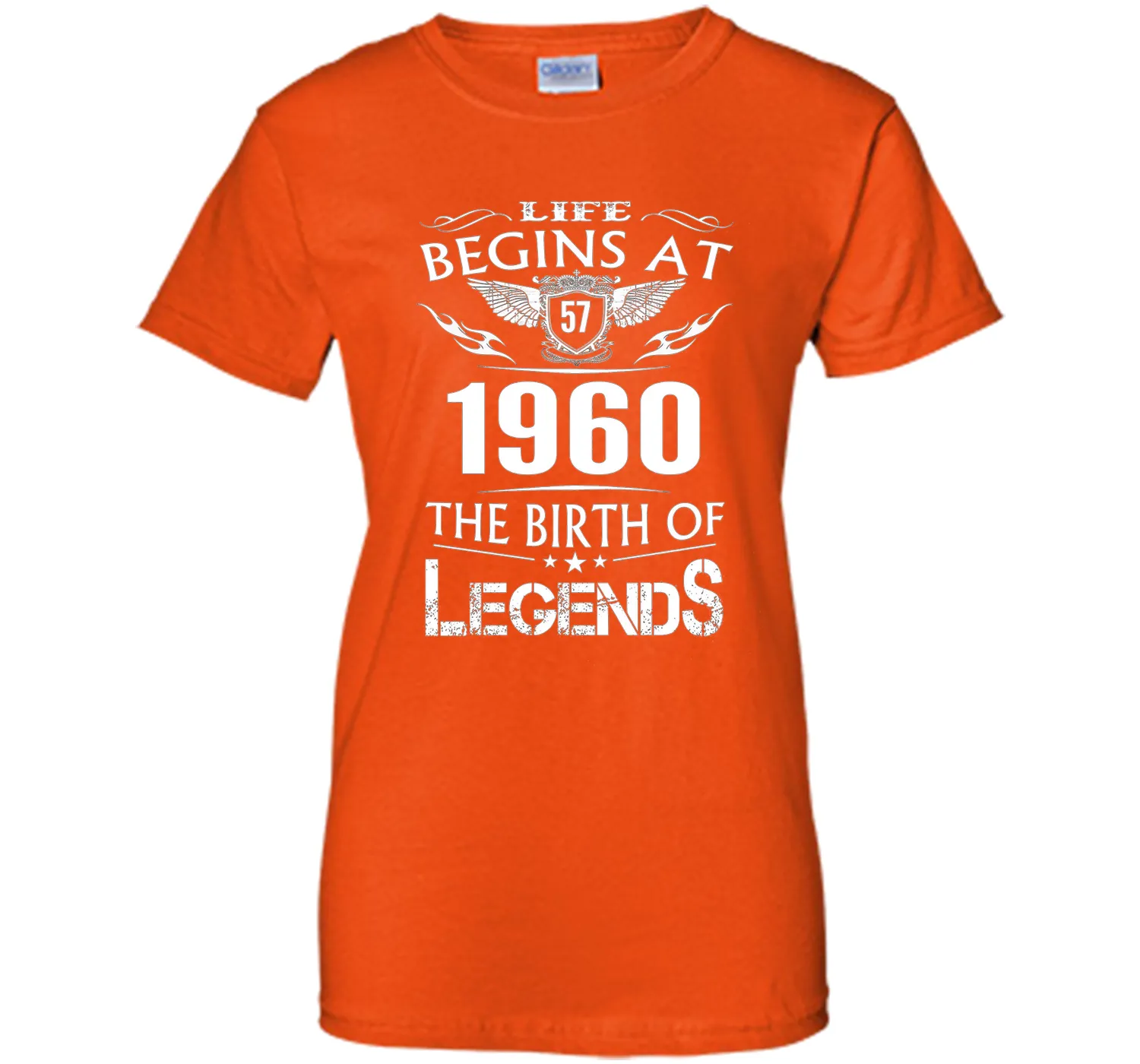 Life Begins At 57 1960 The Birth Of Legends T-Shirt cool shirt