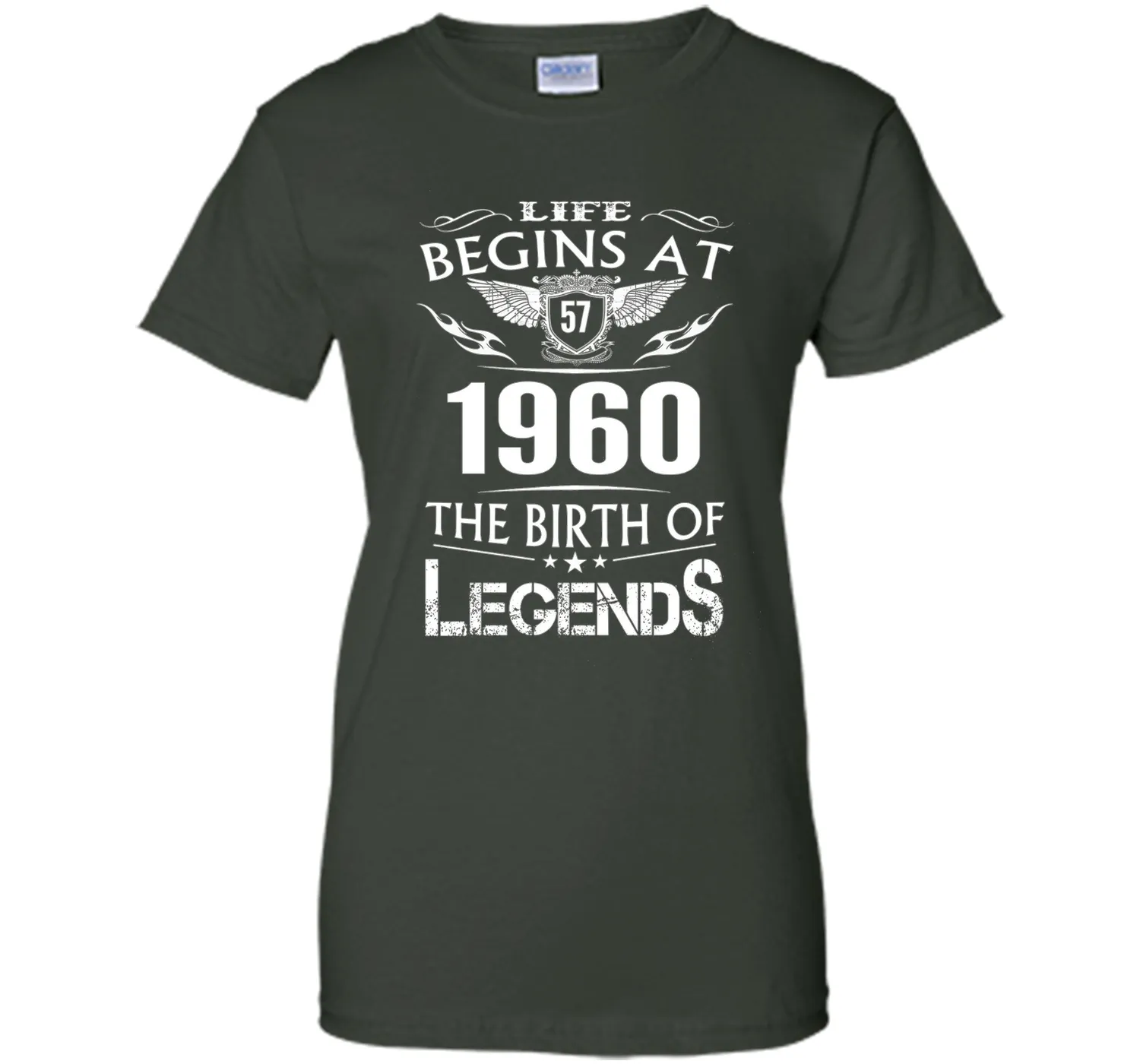 Life Begins At 57 1960 The Birth Of Legends T-Shirt cool shirt