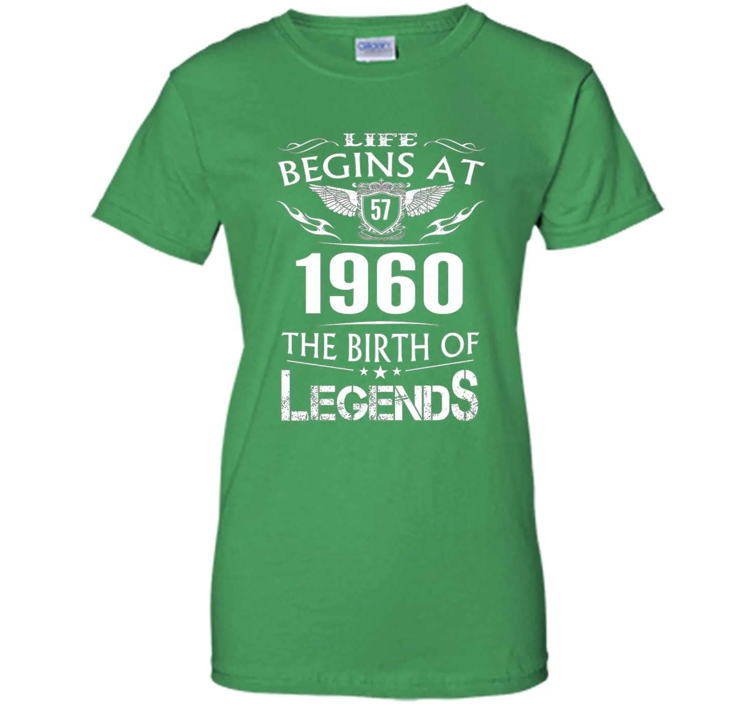 Life Begins At 57 1960 The Birth Of Legends T-Shirt cool shirt