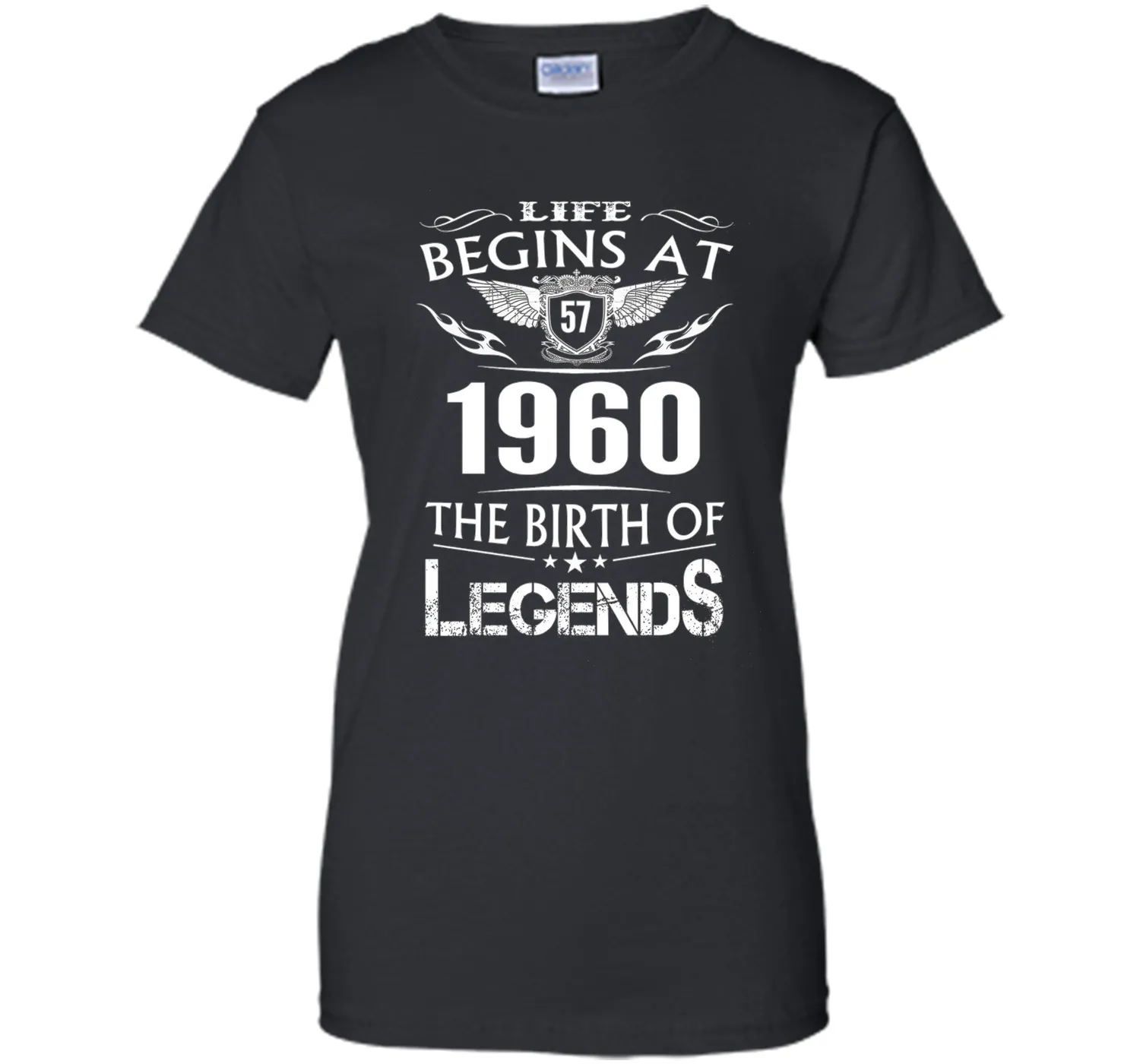Life Begins At 57 1960 The Birth Of Legends T-Shirt cool shirt