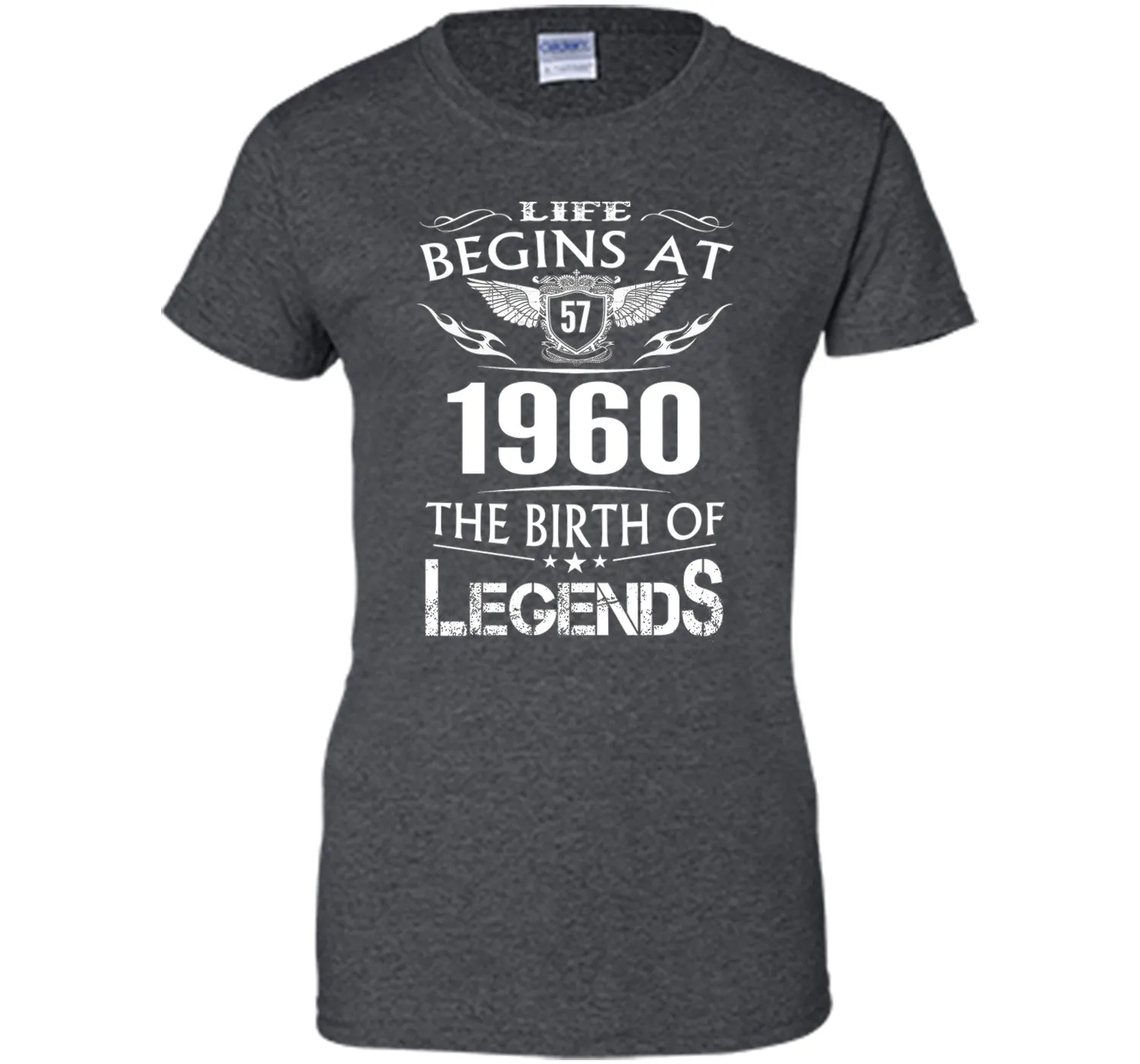 Life Begins At 57 1960 The Birth Of Legends T-Shirt cool shirt