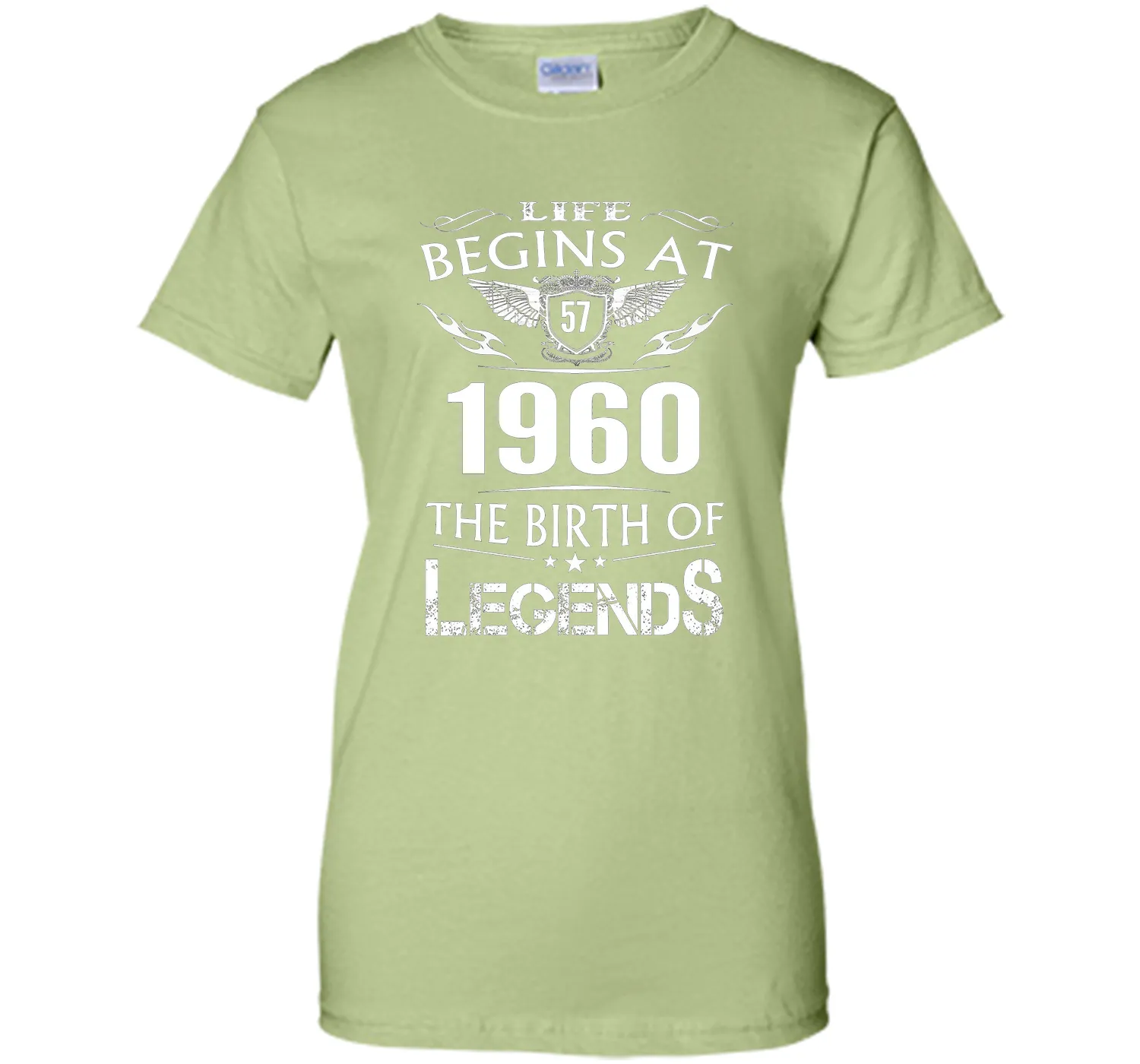 Life Begins At 57 1960 The Birth Of Legends T-Shirt cool shirt