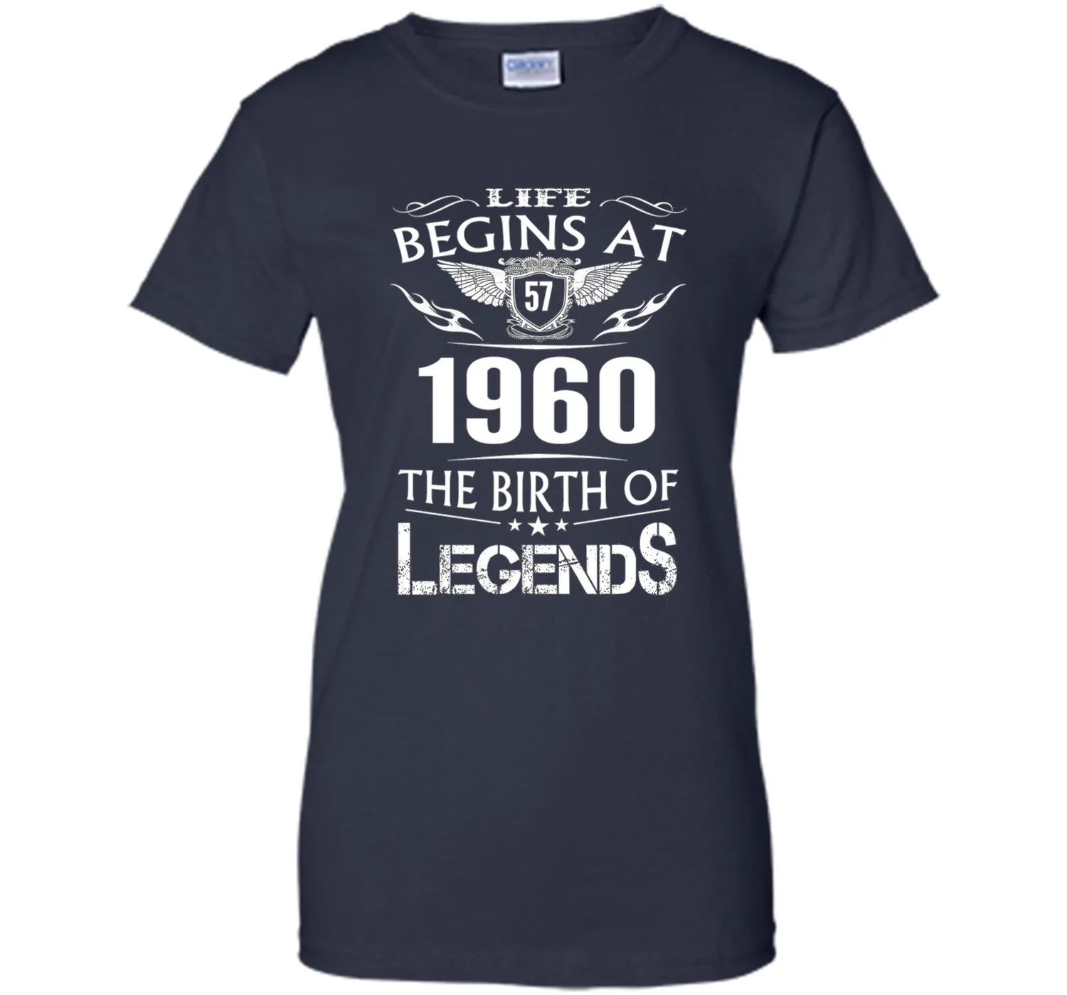 Life Begins At 57 1960 The Birth Of Legends T-Shirt cool shirt