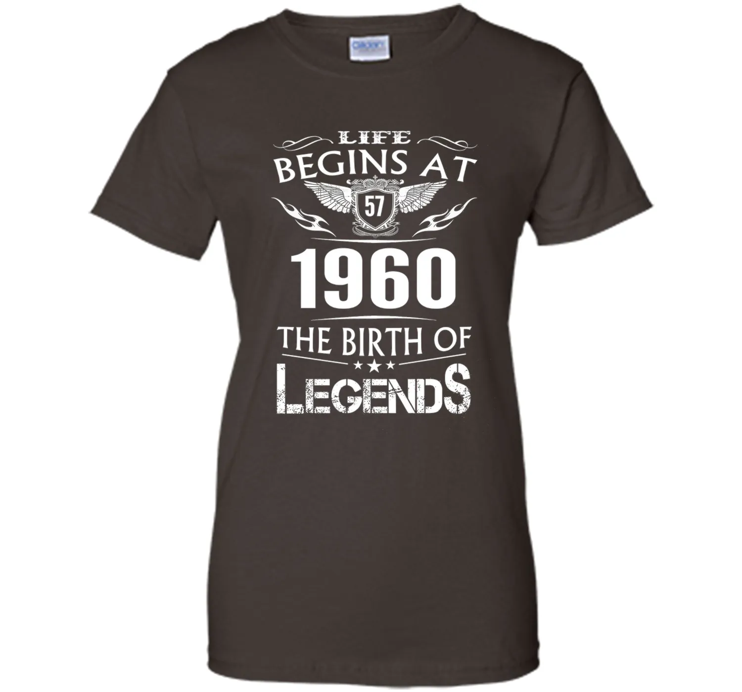 Life Begins At 57 1960 The Birth Of Legends T-Shirt cool shirt