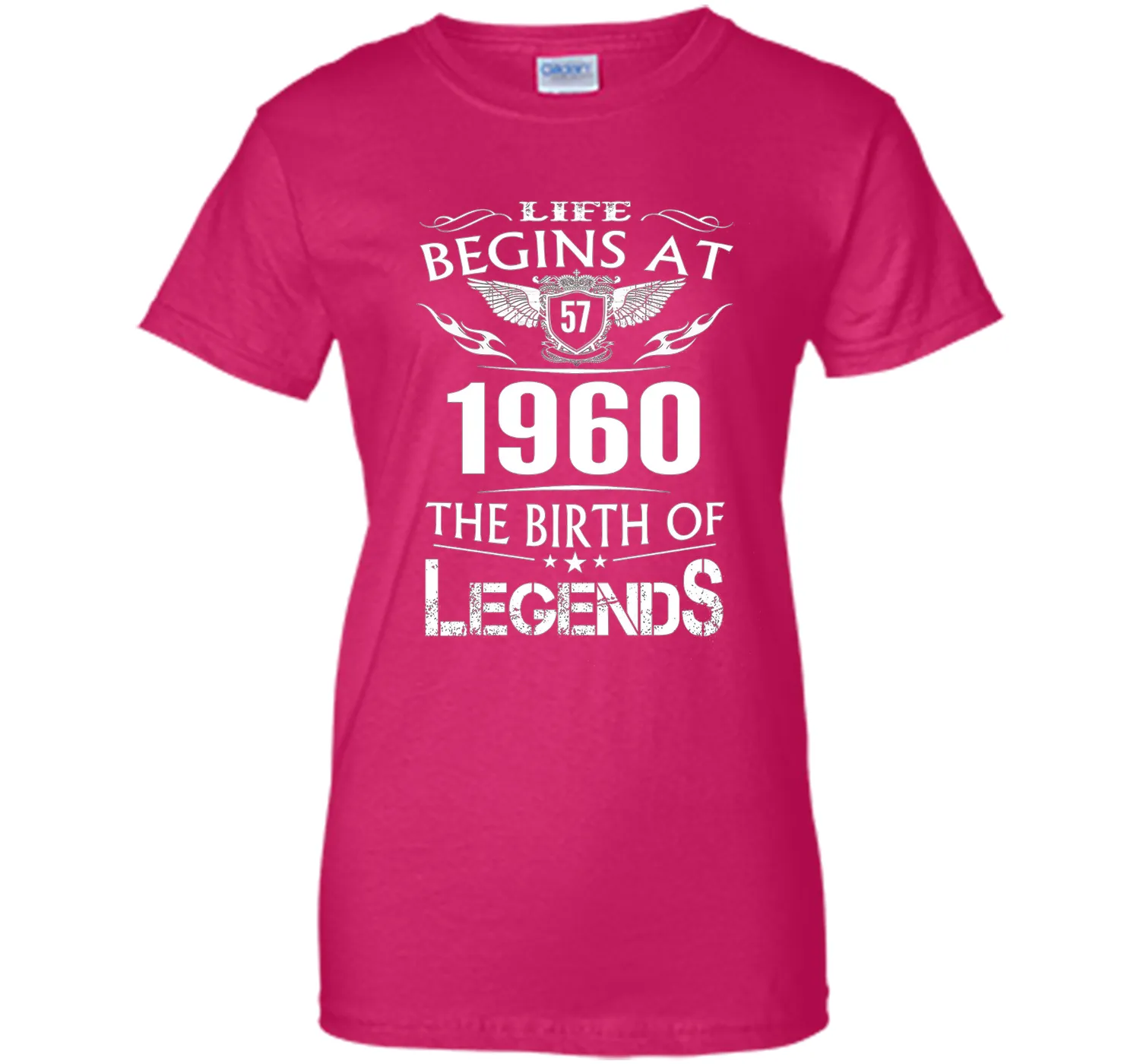 Life Begins At 57 1960 The Birth Of Legends T-Shirt cool shirt