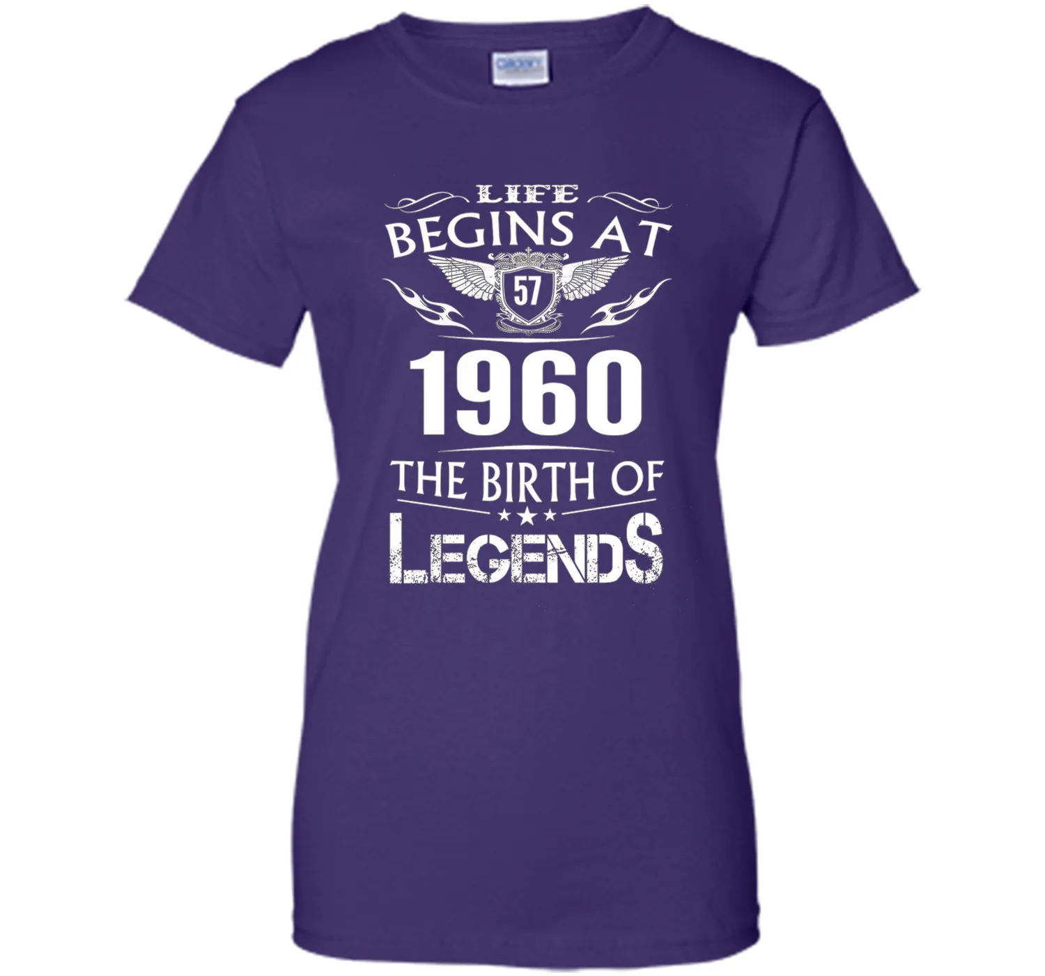 Life Begins At 57 1960 The Birth Of Legends T-Shirt cool shirt