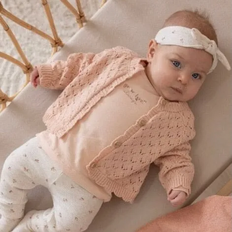 LITTLE ROSEBUD	- Keepsake Organic Cotton Cardigan Sweater