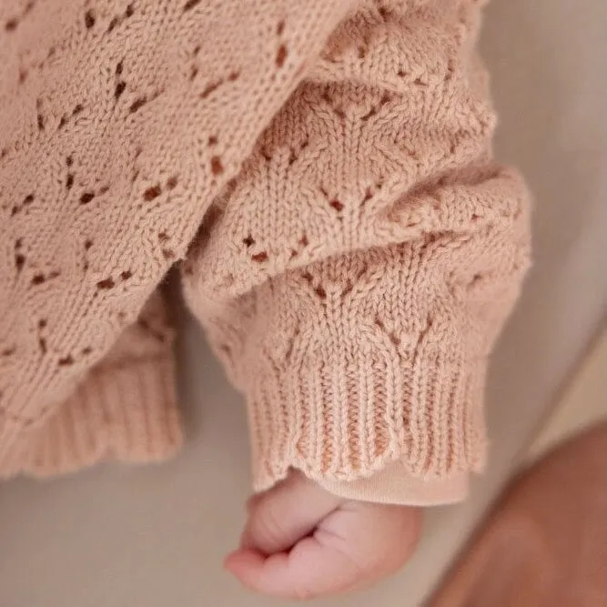 LITTLE ROSEBUD	- Keepsake Organic Cotton Cardigan Sweater