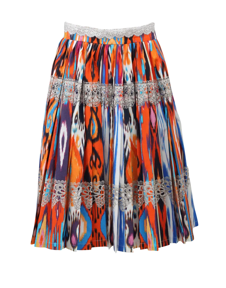 Liutaio Abstract Print Skirt