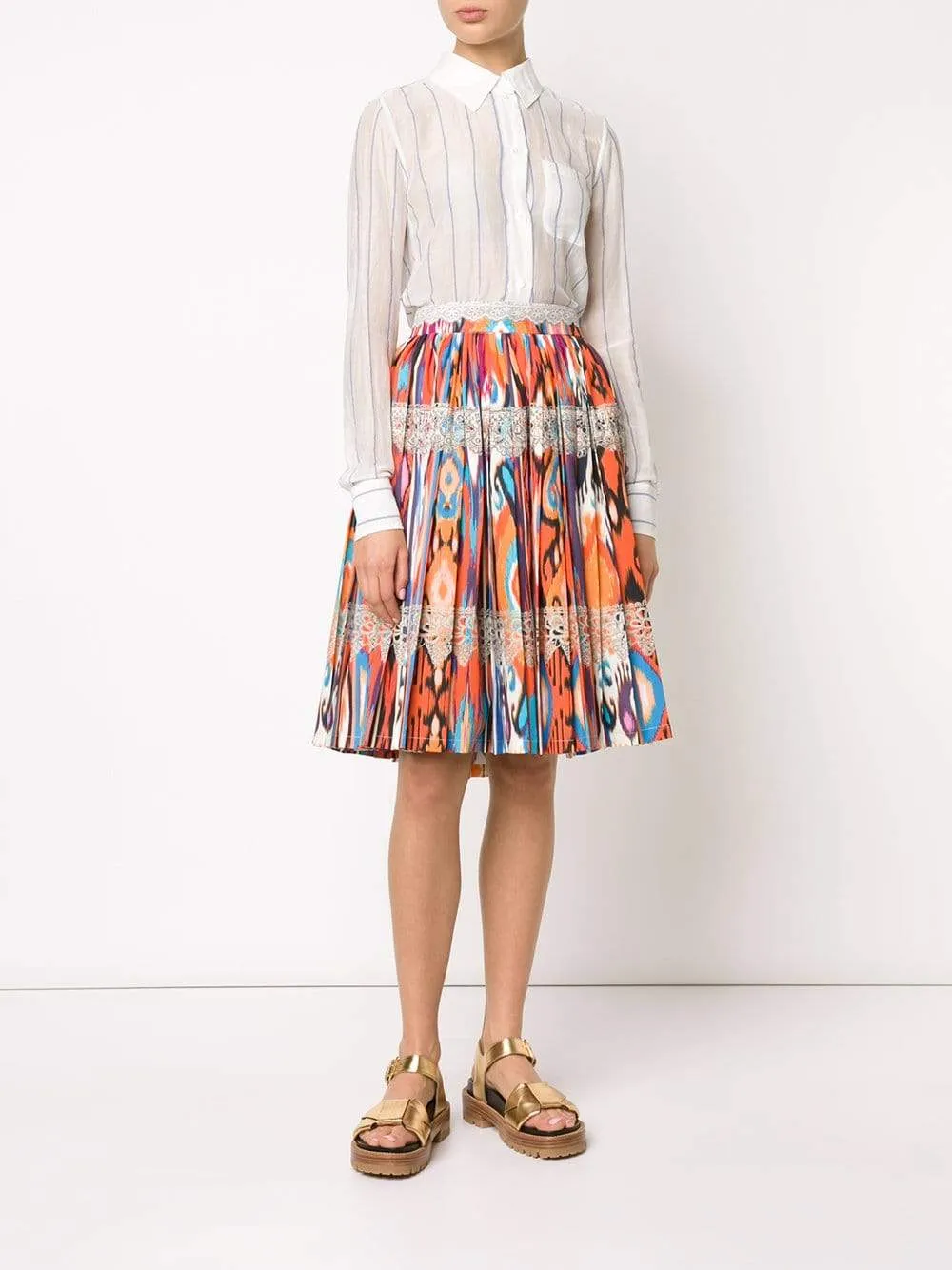 Liutaio Abstract Print Skirt