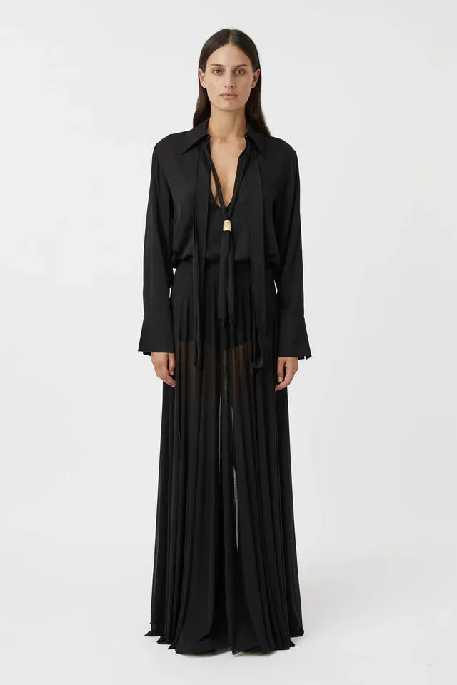 Loom Maxi Skirt | Black