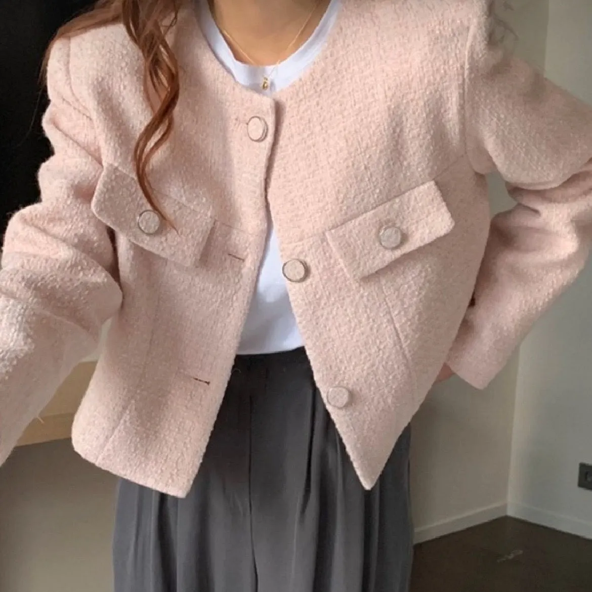 Macaroon Tweed Jacket