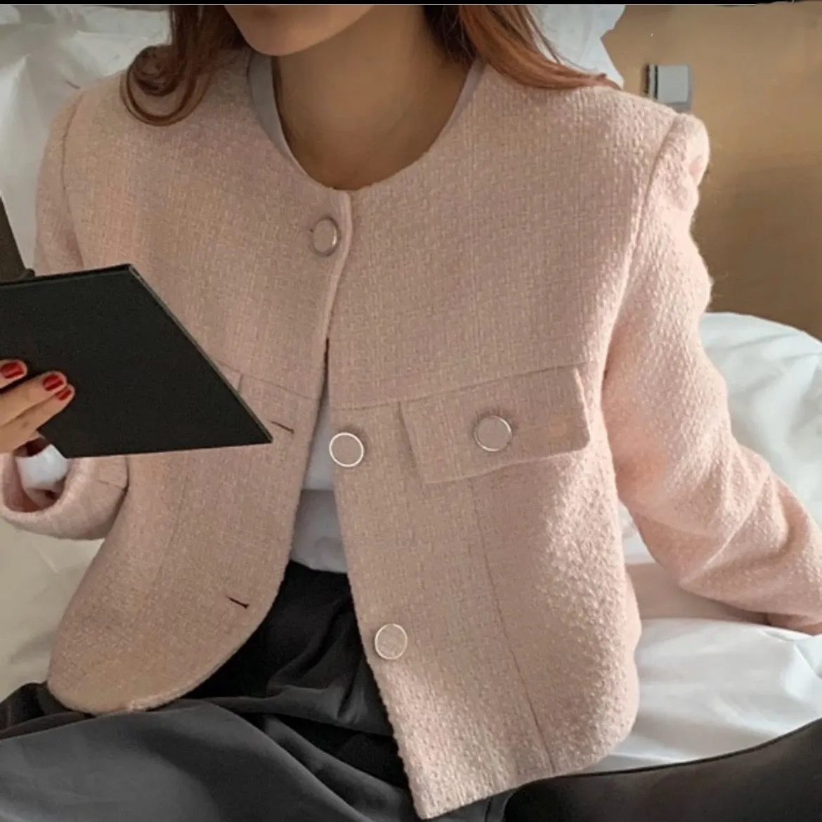 Macaroon Tweed Jacket