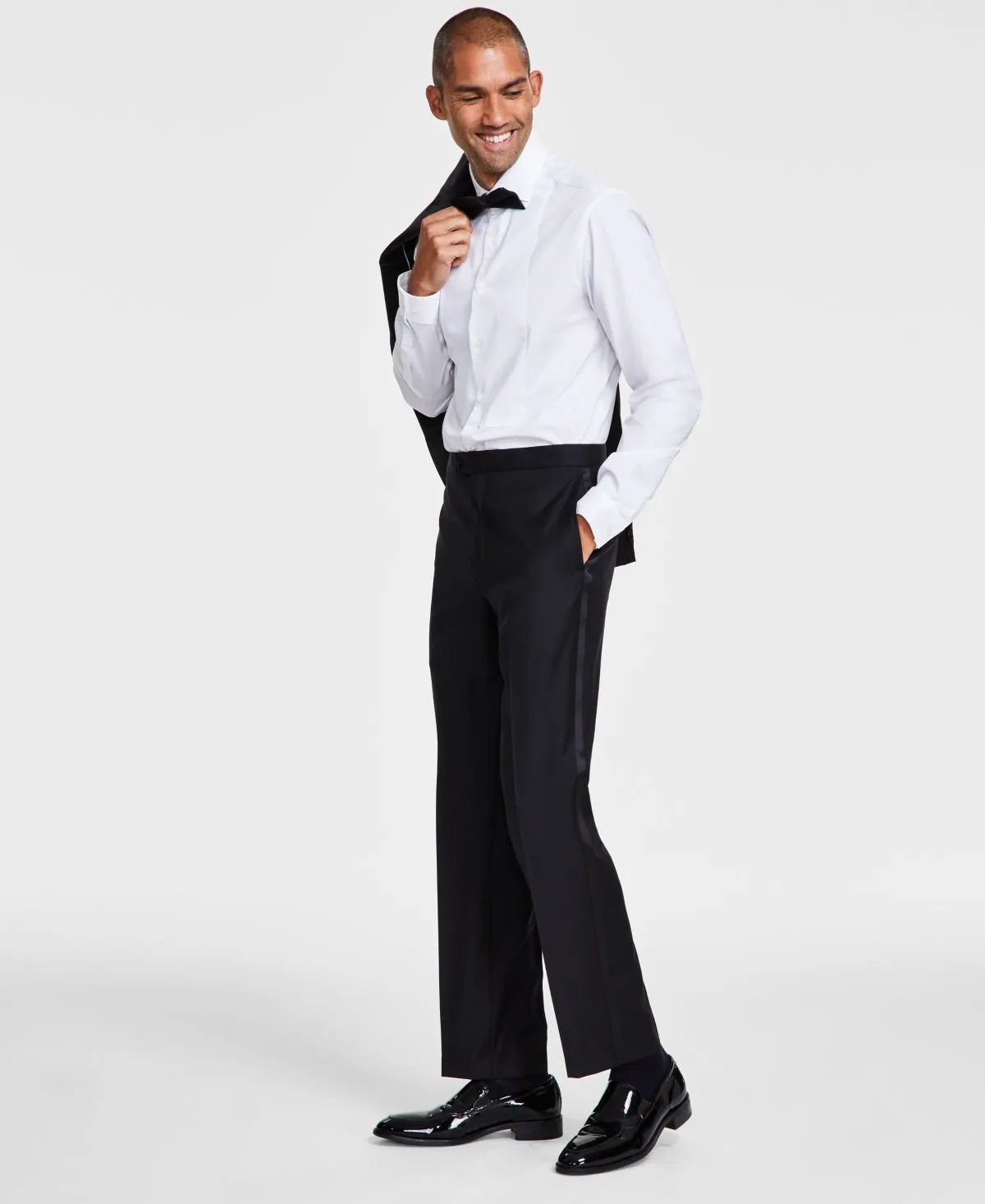 Michael Kors Mens Classic fit Dress Pants 36 / 30 Black Stretch