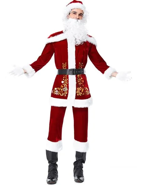 Mr Santa Claus Cosplay Men's Set
